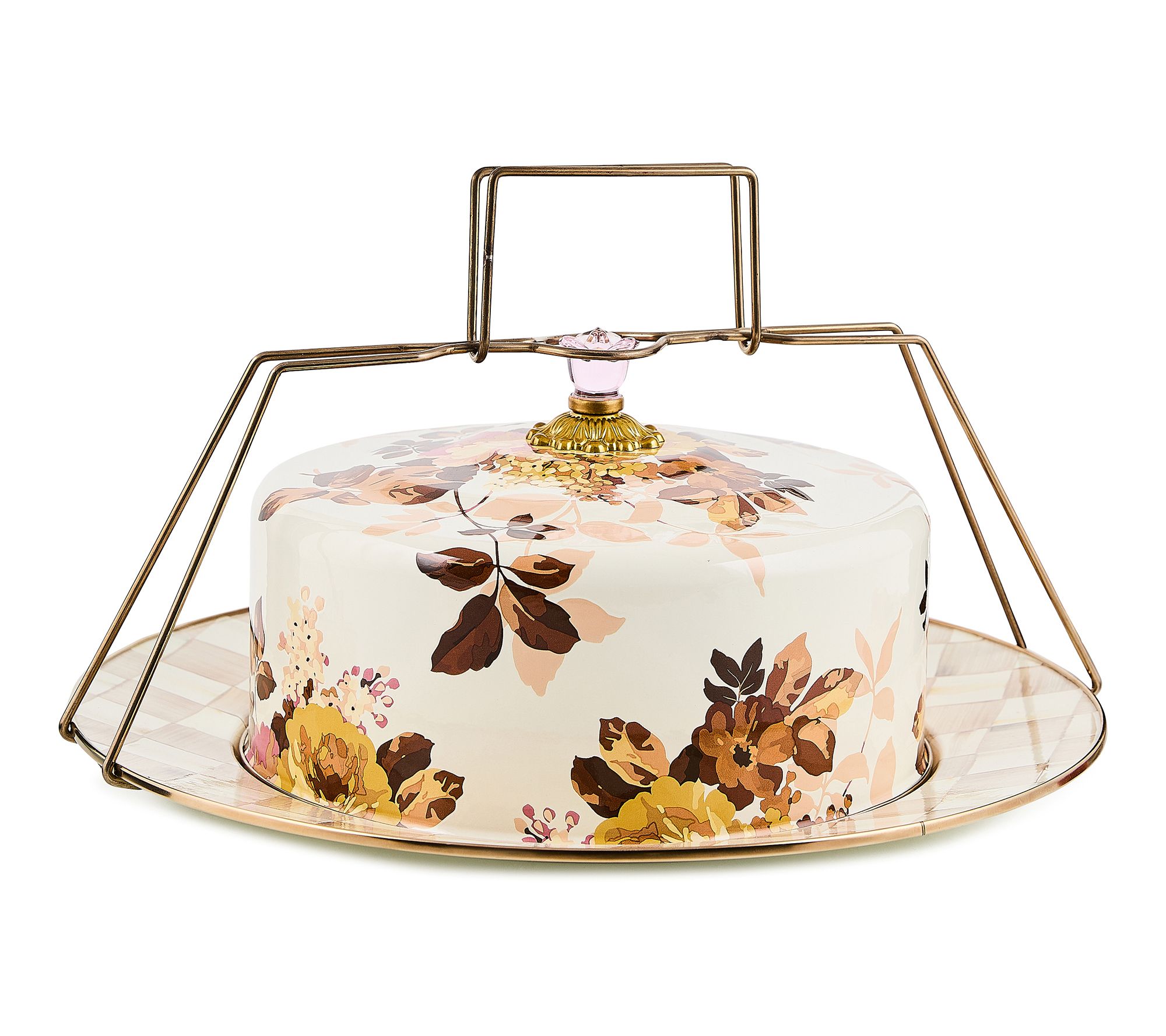MacKenzie- Childs Wild Rose Cake Carrier