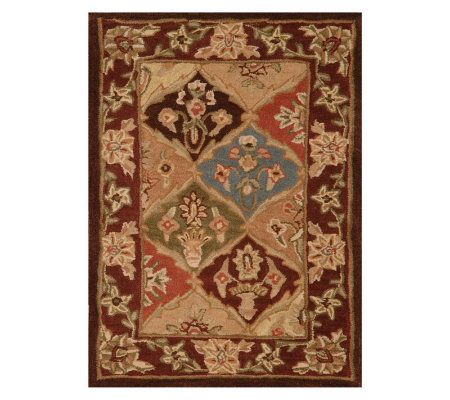 Royal Palace Persian Style Panel 3'x5' Handmade Wool Rug - QVC.com