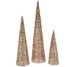 Set of 3 Sequined & Glittered Graduated Cone Trees - Page 1 — QVC.com