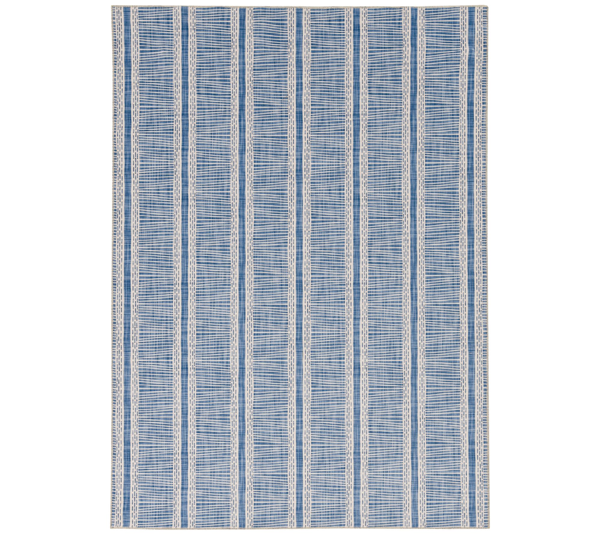 Linon Home Luna 2'x3' Washable Non-Slip Decorative Striped Rug