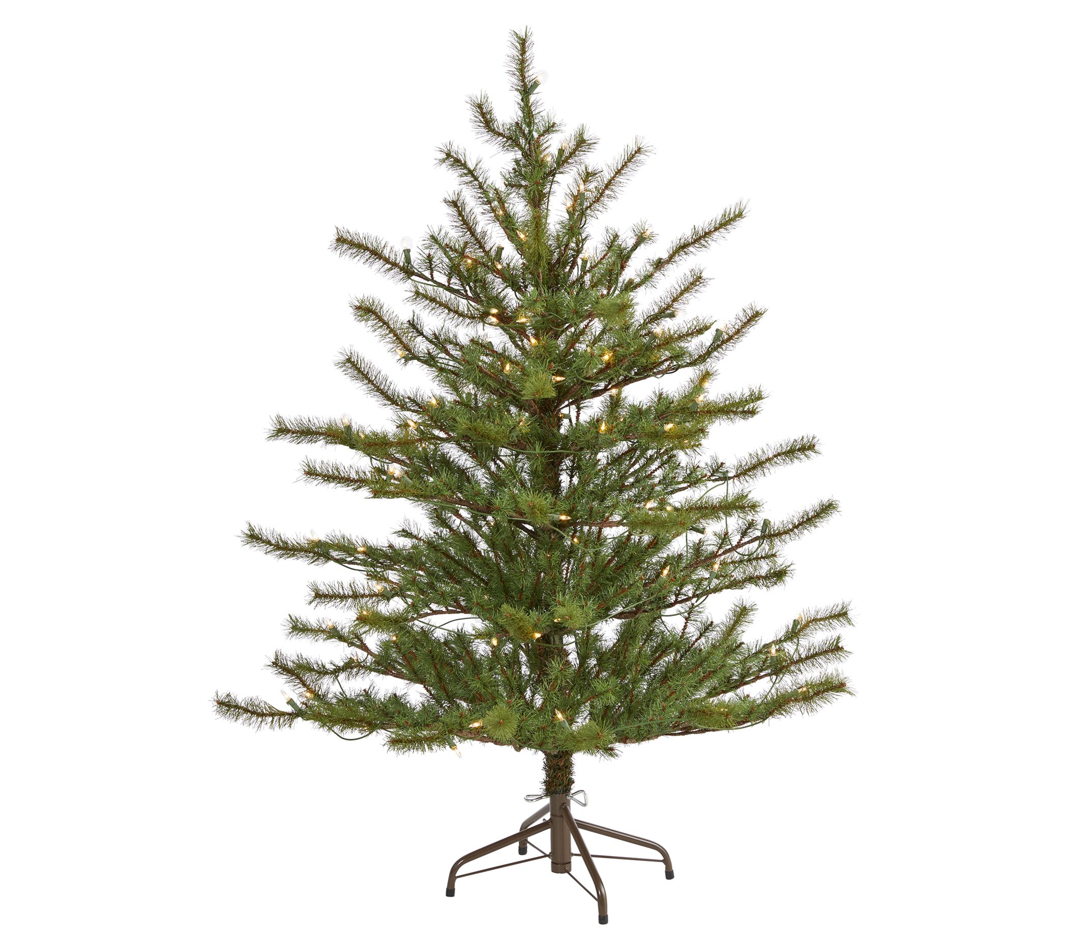 Nearly Natural 4' Vancouver Mountain Pine Chrismas Tree w/100