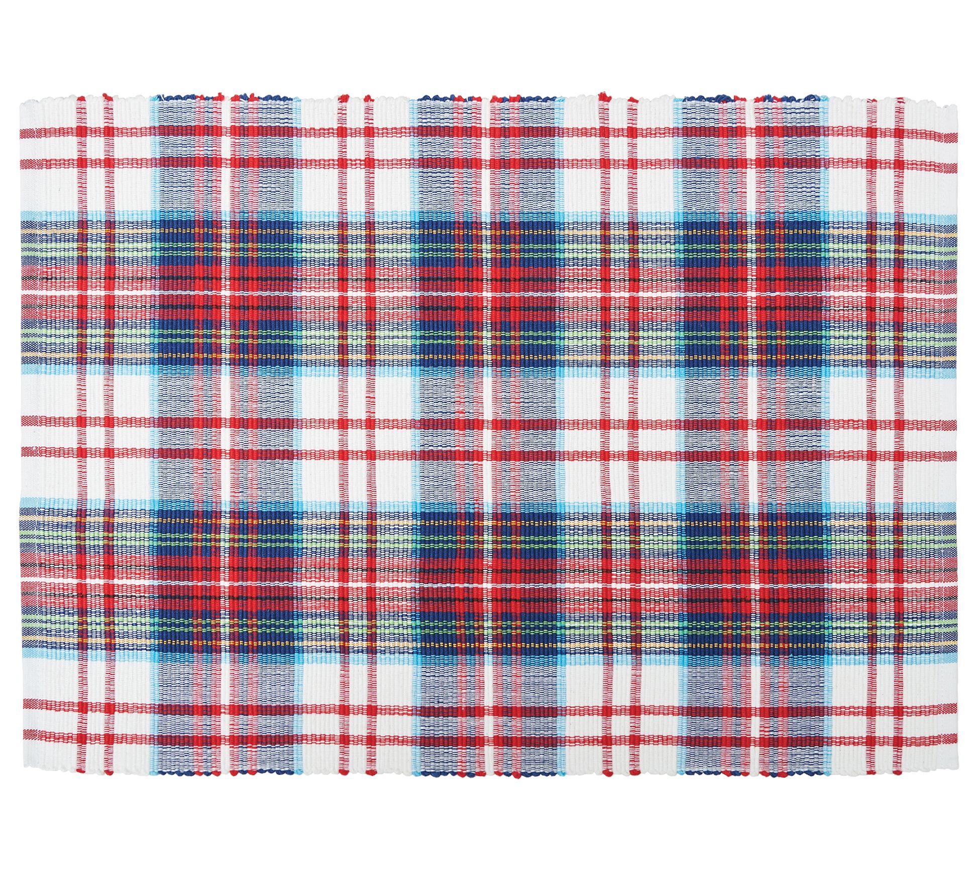 13" x 19" Morris Plaid Placemat Set of 6 by Valerie