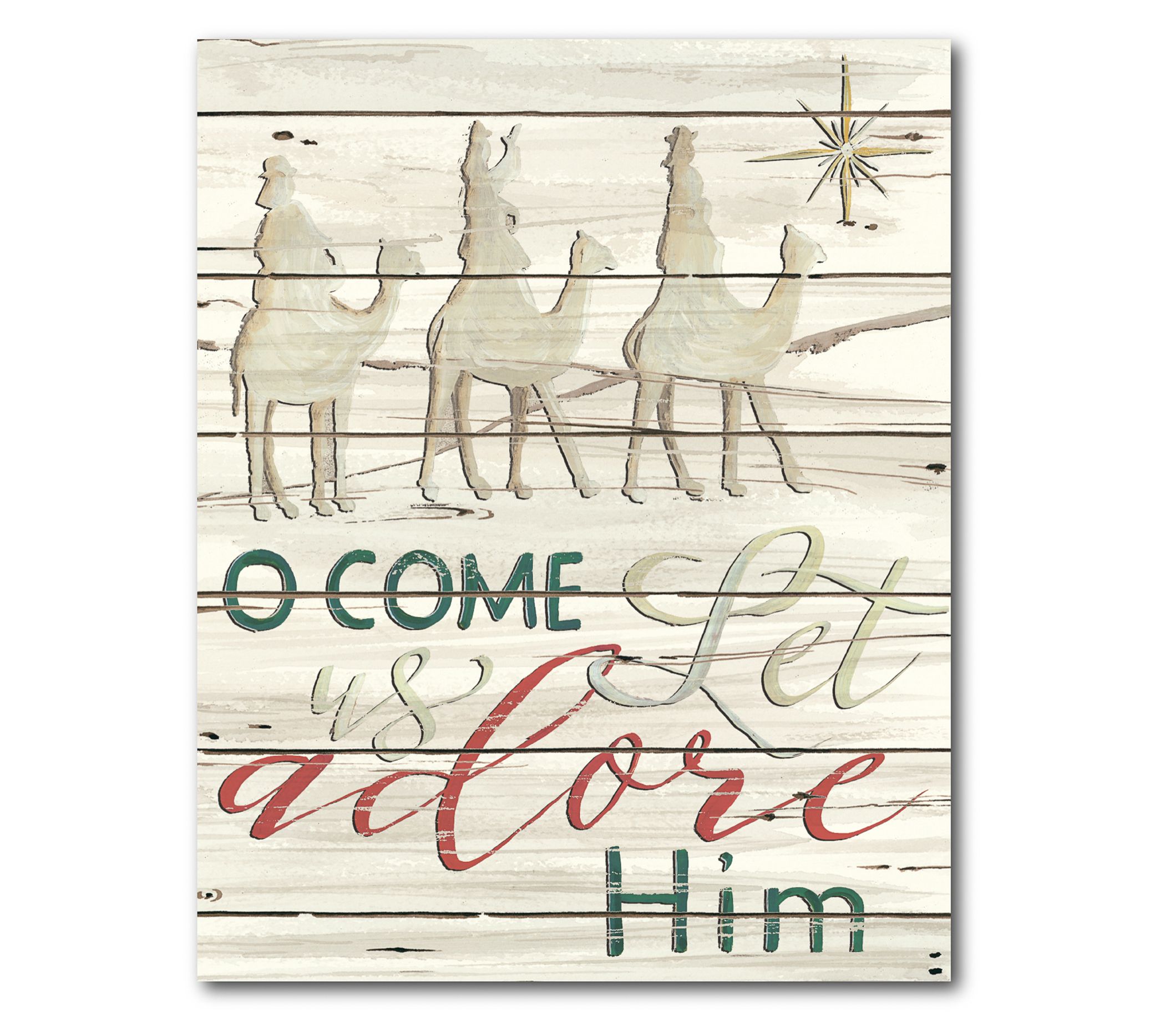 Courtside Market Come & Adore Him 16" x 20" Canvas Wall Art