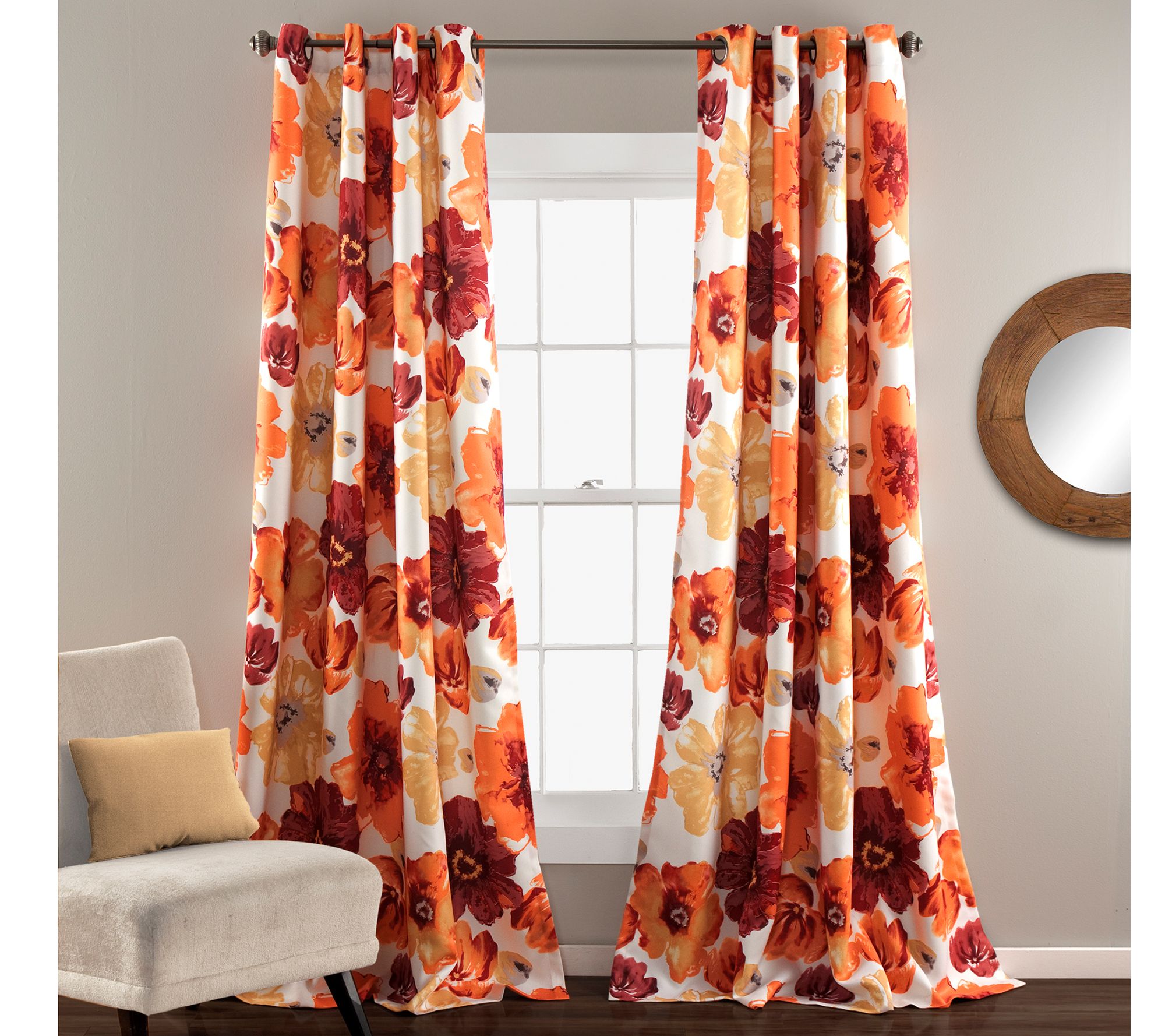 Leah 52" x 95" S/2 Room Darkening Window Panels  by Lush Decor