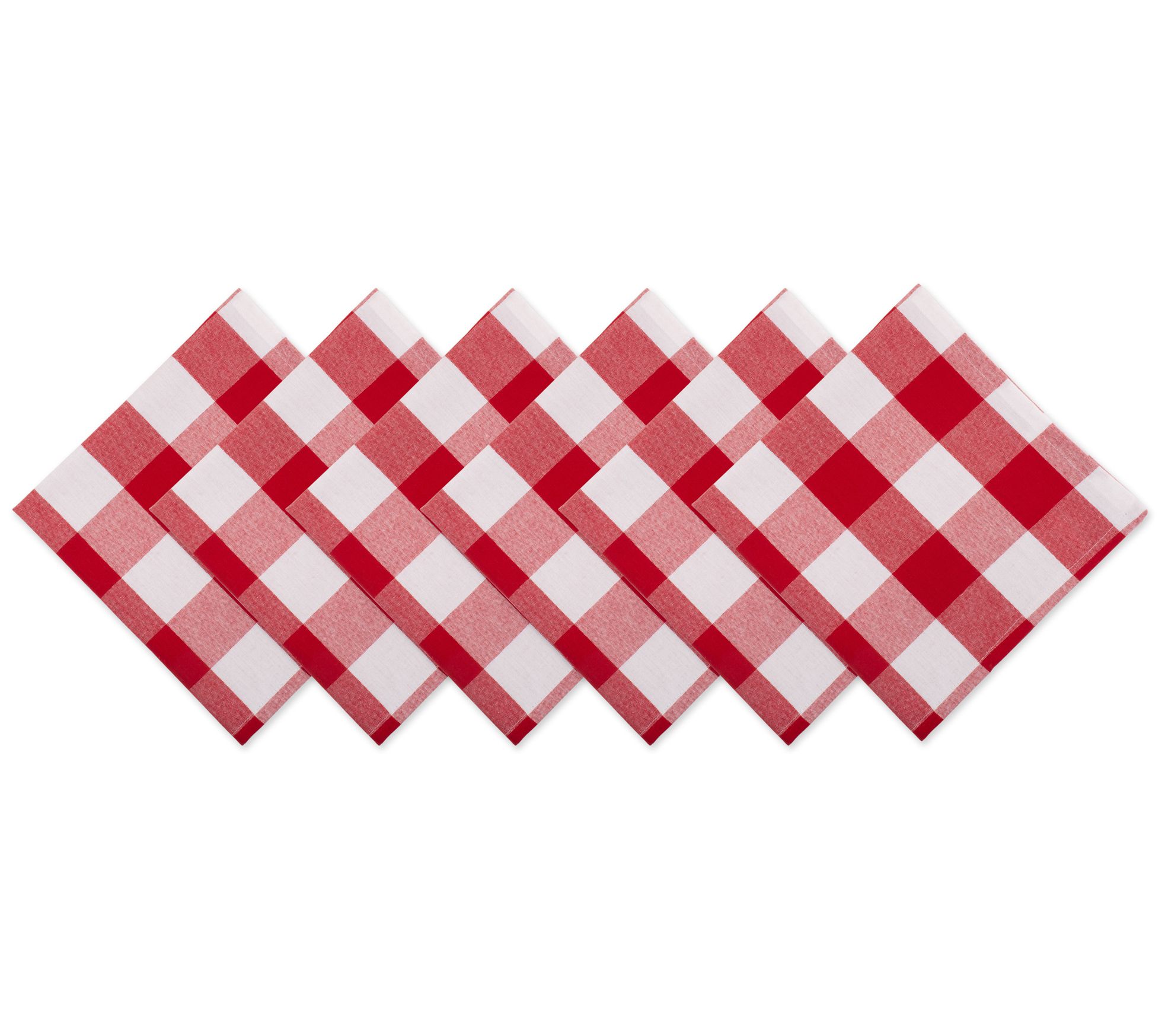 Design Imports Set of 6 Checkers Dinner Napkins
