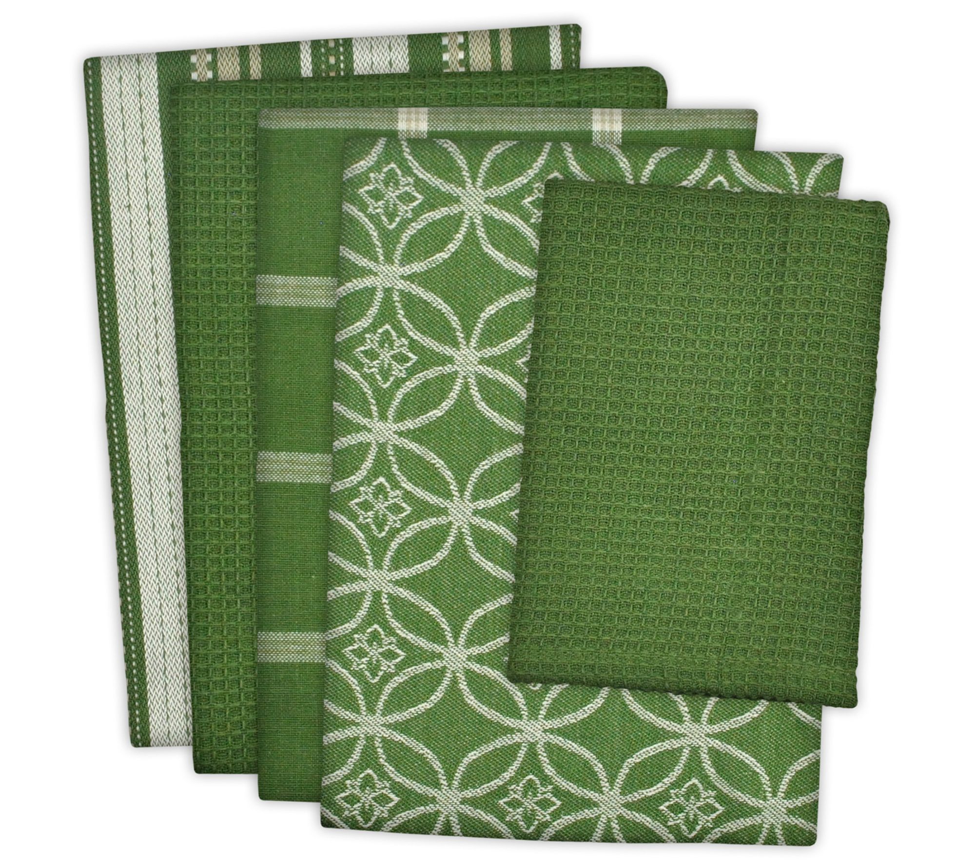 Design Imports 5-Piece Kitchen Towel & Dishcloth Set