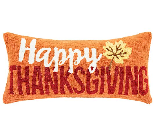 12" x 24" Happy Thanksgiving Pillow by Valerie