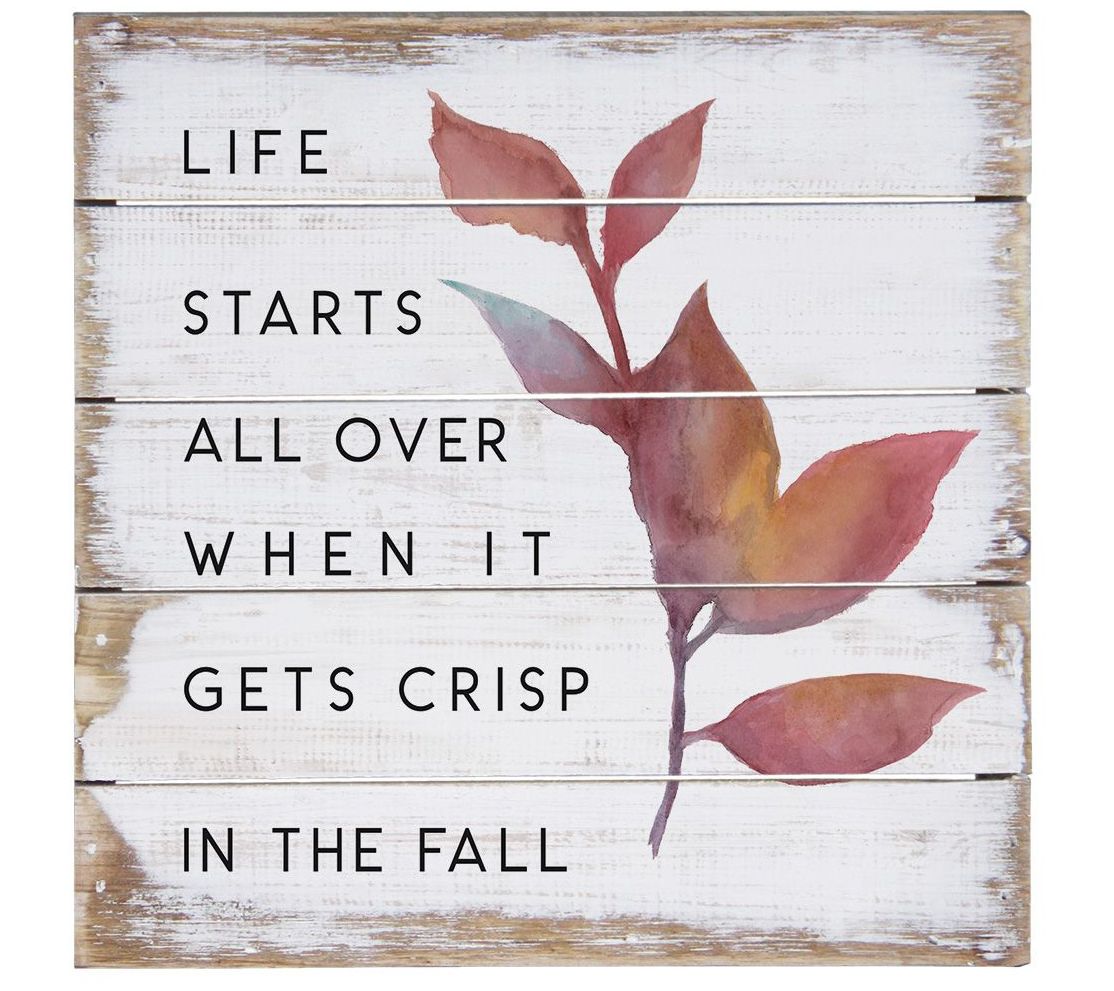 Sincere Surroundings 8" Crisp Fall Leaves Pallet Petite