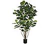 Vickerman 6' Artificial Green Potted Fiddle Tree