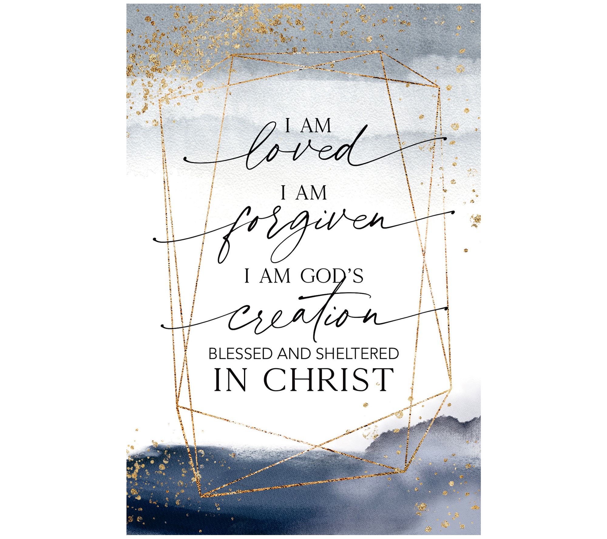 I Am Loved Wood Plaque with Easel and Hanger