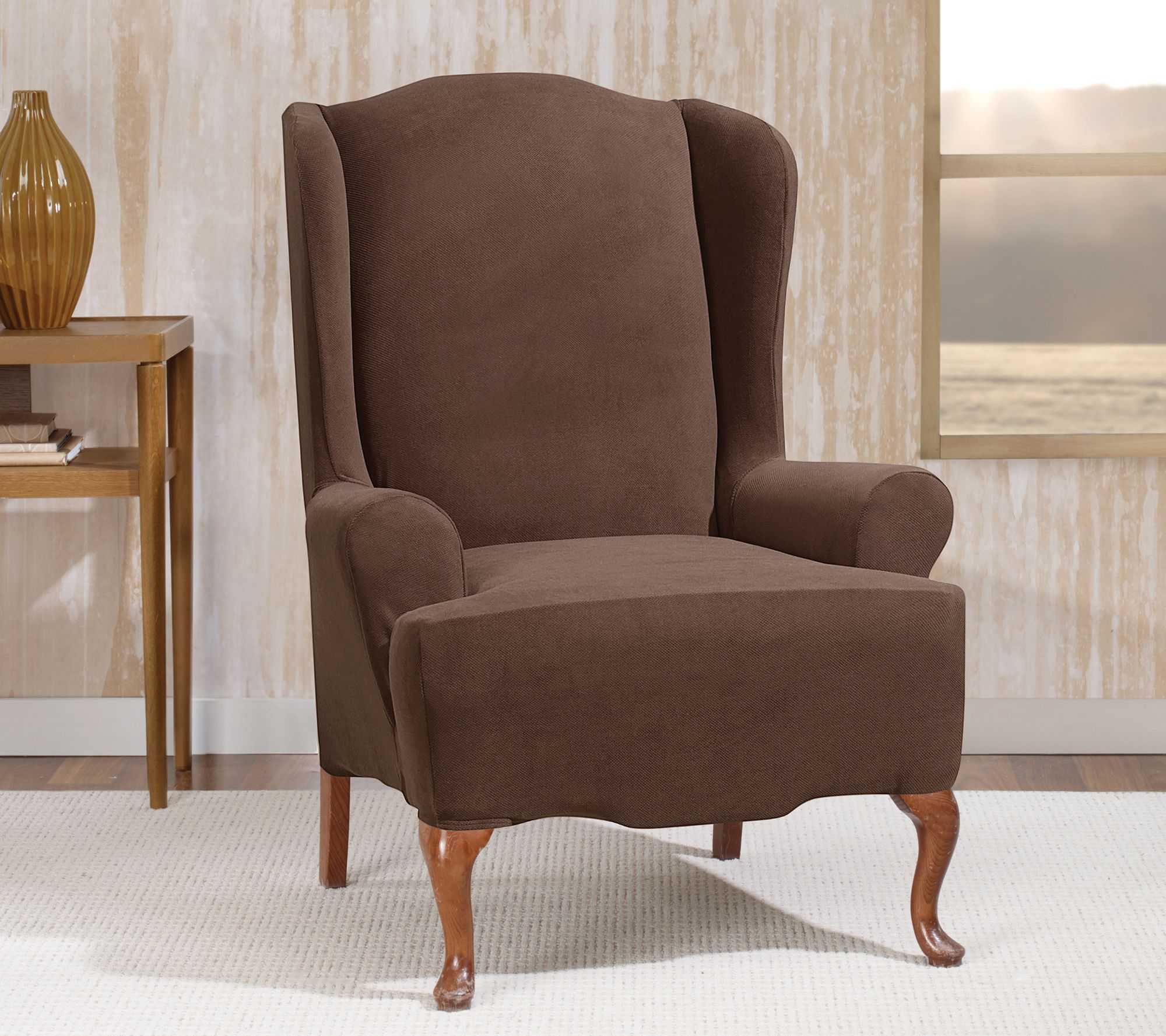 Sure Fit Stretch Wing Chair Slipcover