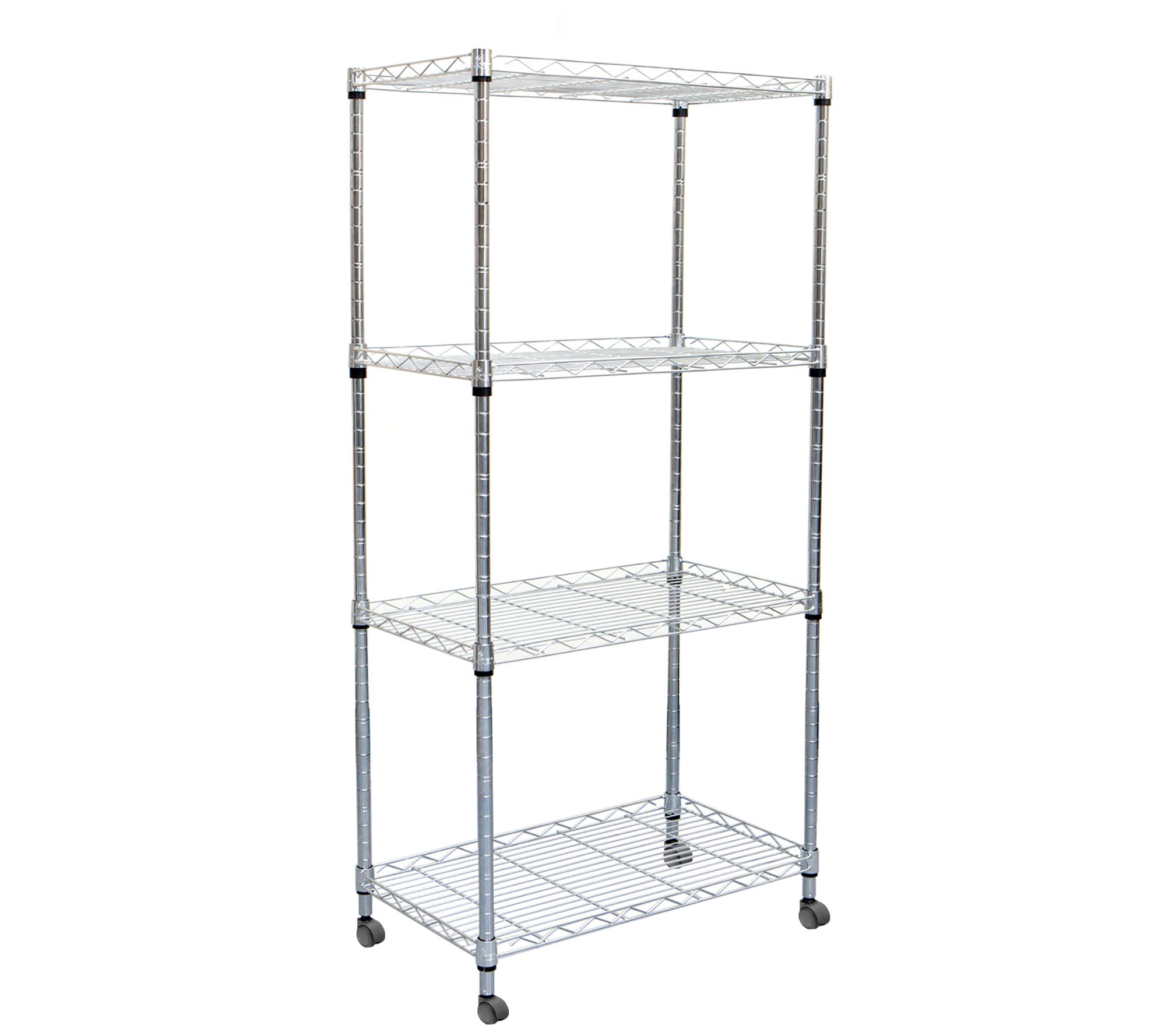 Mind Reader Alloy Collection Metal Adjustable 4 Tier Industrial