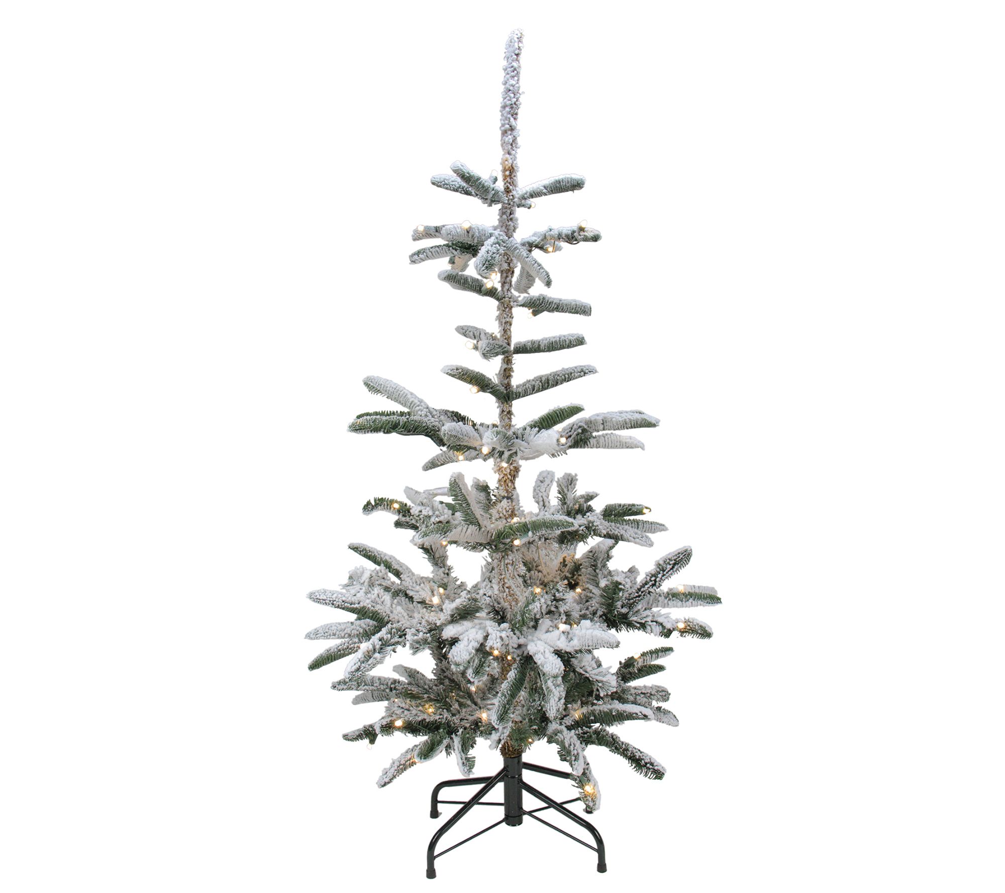 Northlight 9' Lit Green Flocked Nordmann Fir Ch ristmas Tree