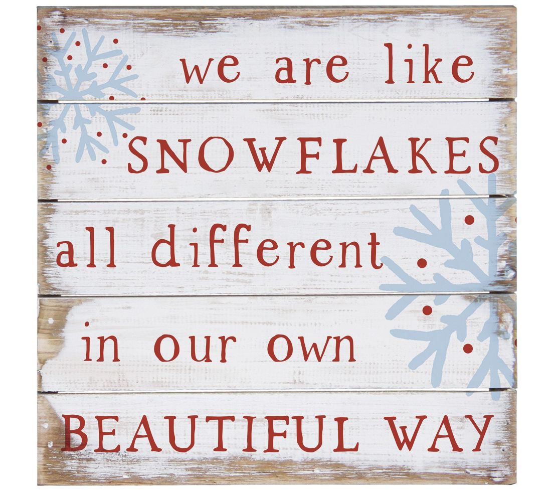 Sincere Surroundings 8" Like Snowflakes Pallet Petite