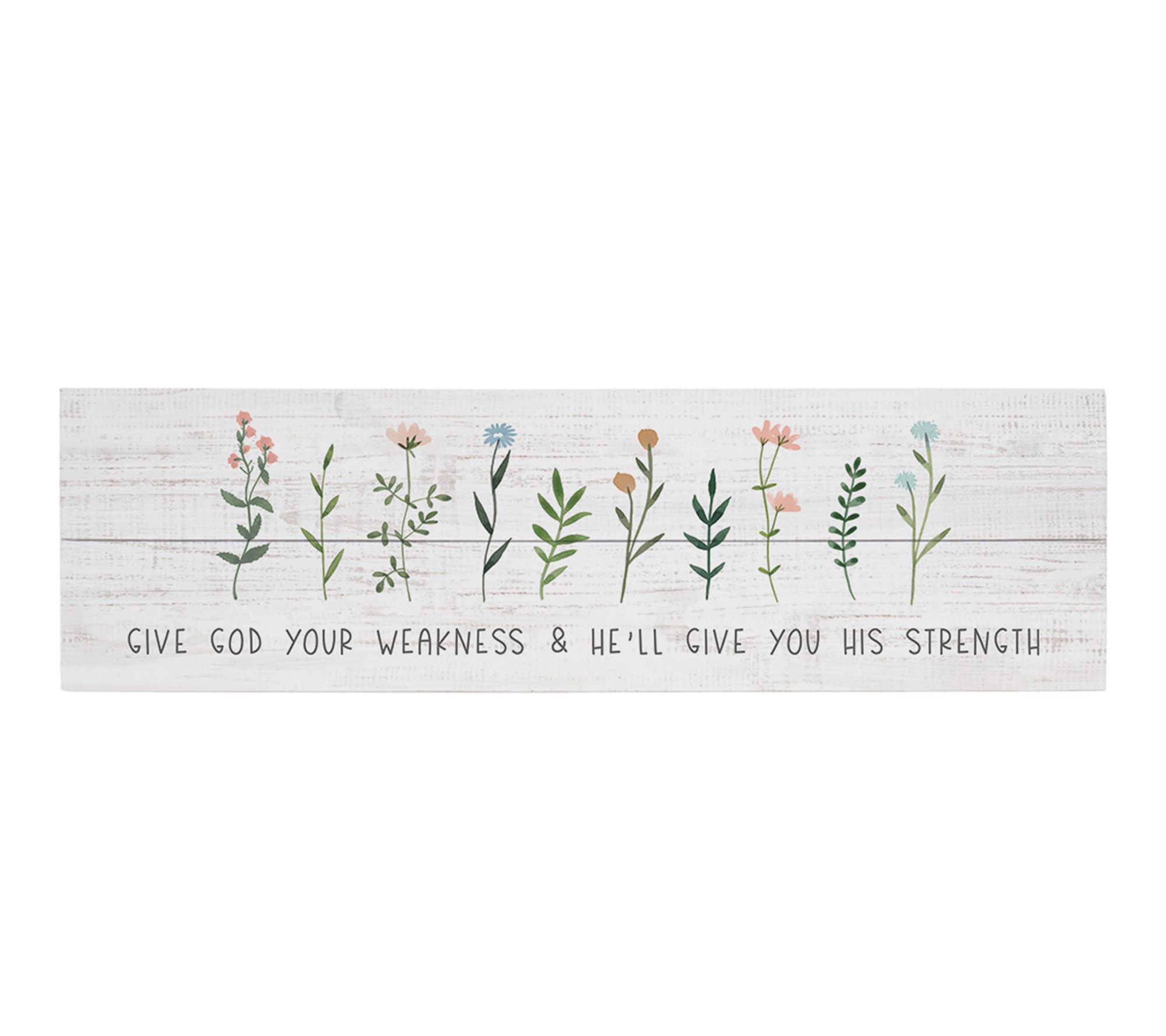 Sincere Surroundings 24" Give God Weakness Vintage Pallet