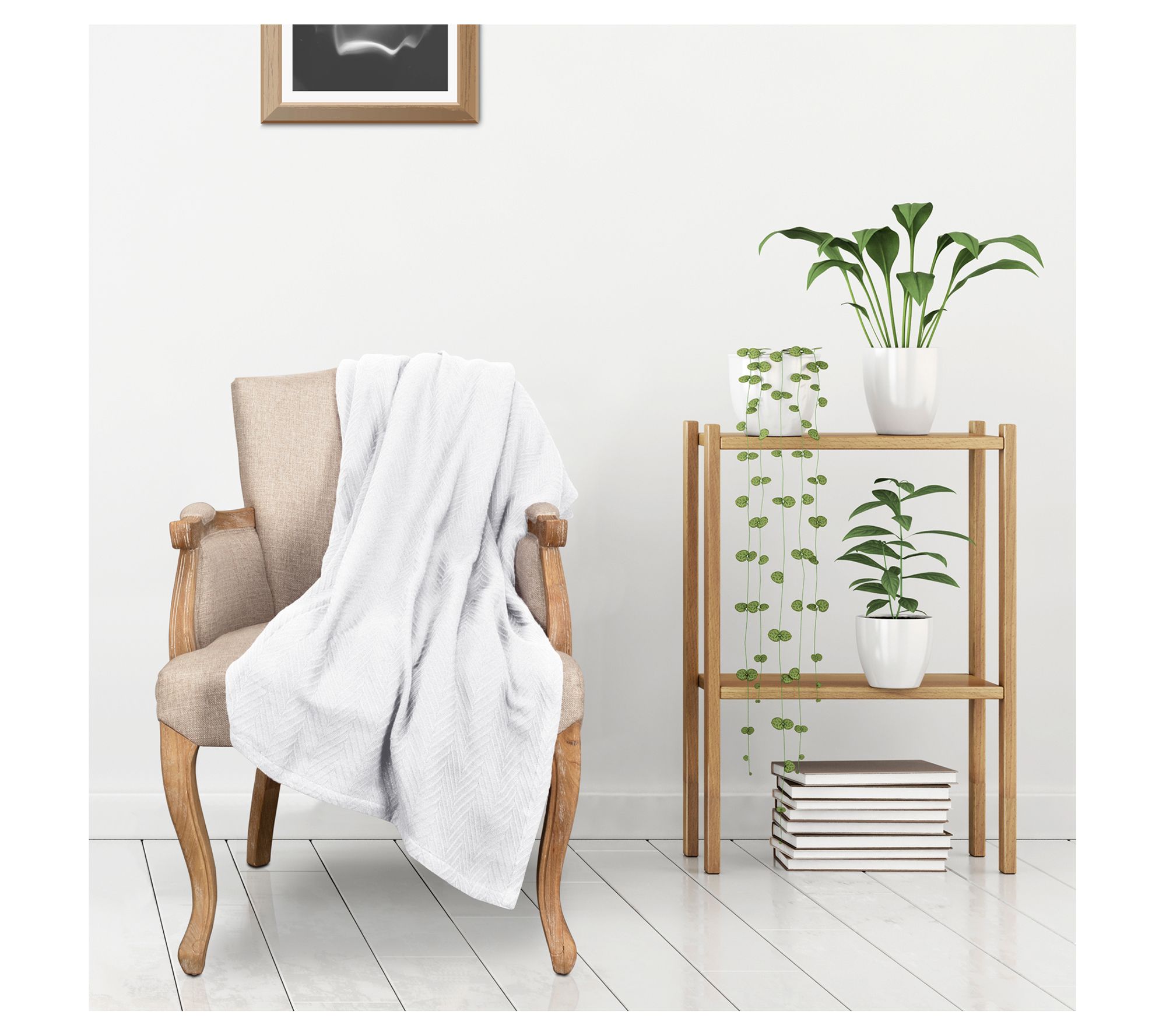 Superior All-Season Chevron Cotton Throw Blanket