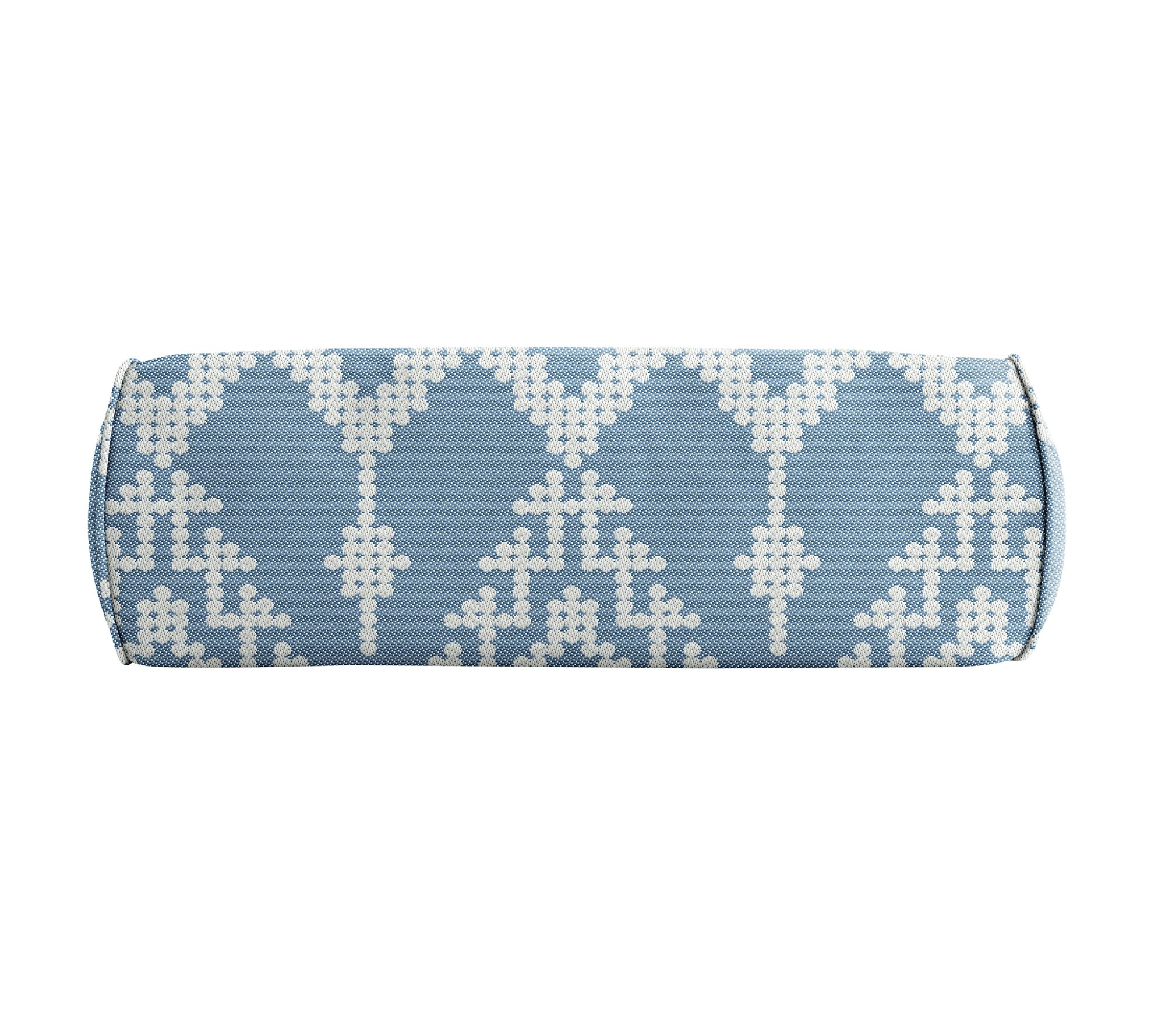 Sorra Home Outdura Folklore Bolster Pillow 16 in x 6 in x 6 in