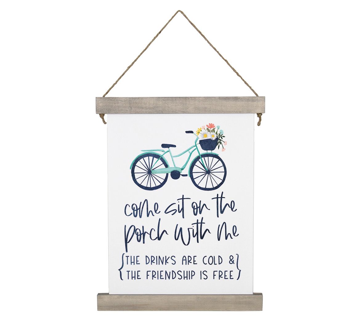 Sincere Surroundings 27.5" Sit On The Porch Hanging Canvas