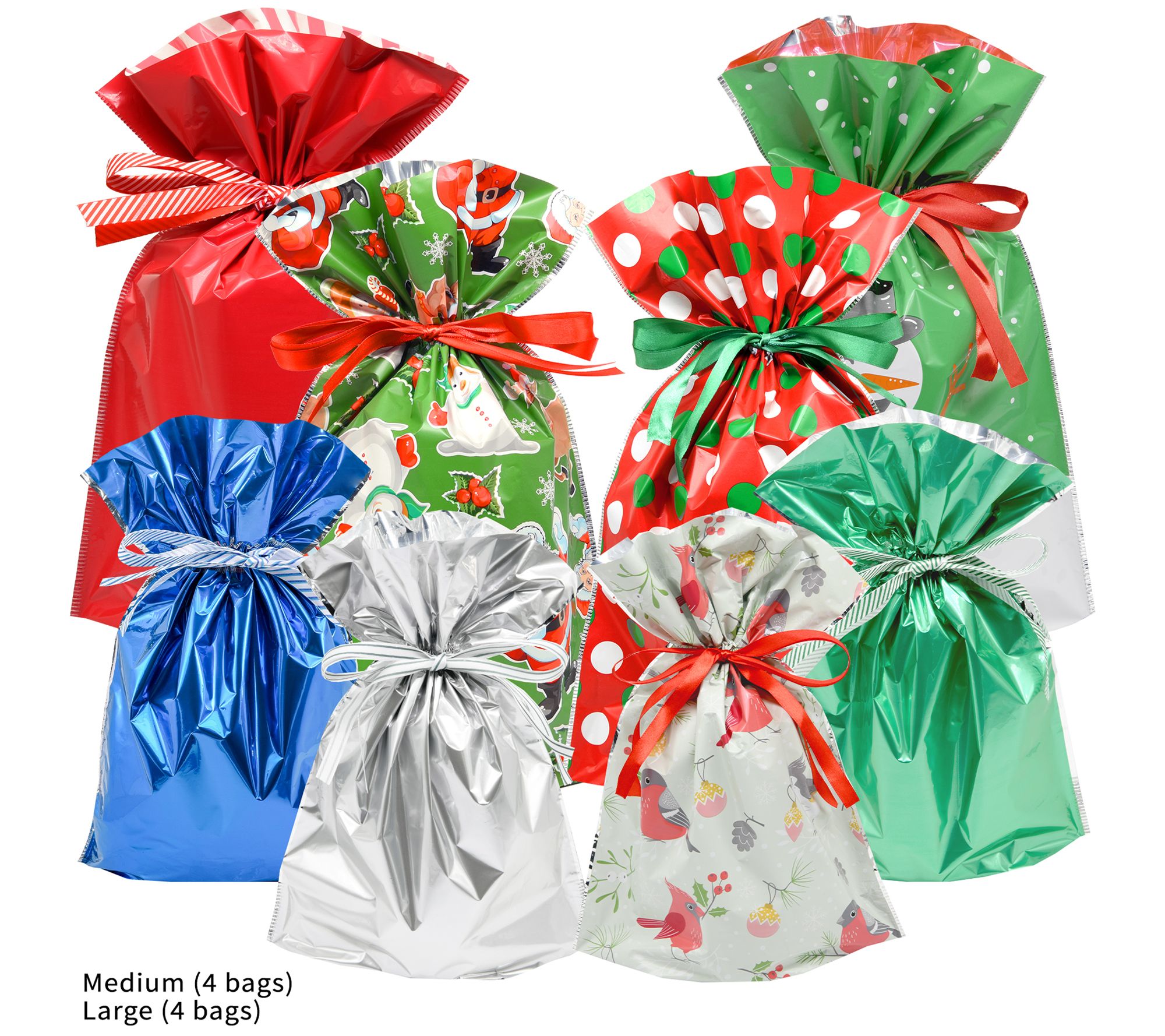 GiftMate 60 Piece Merry and Bright Gift Bag Set