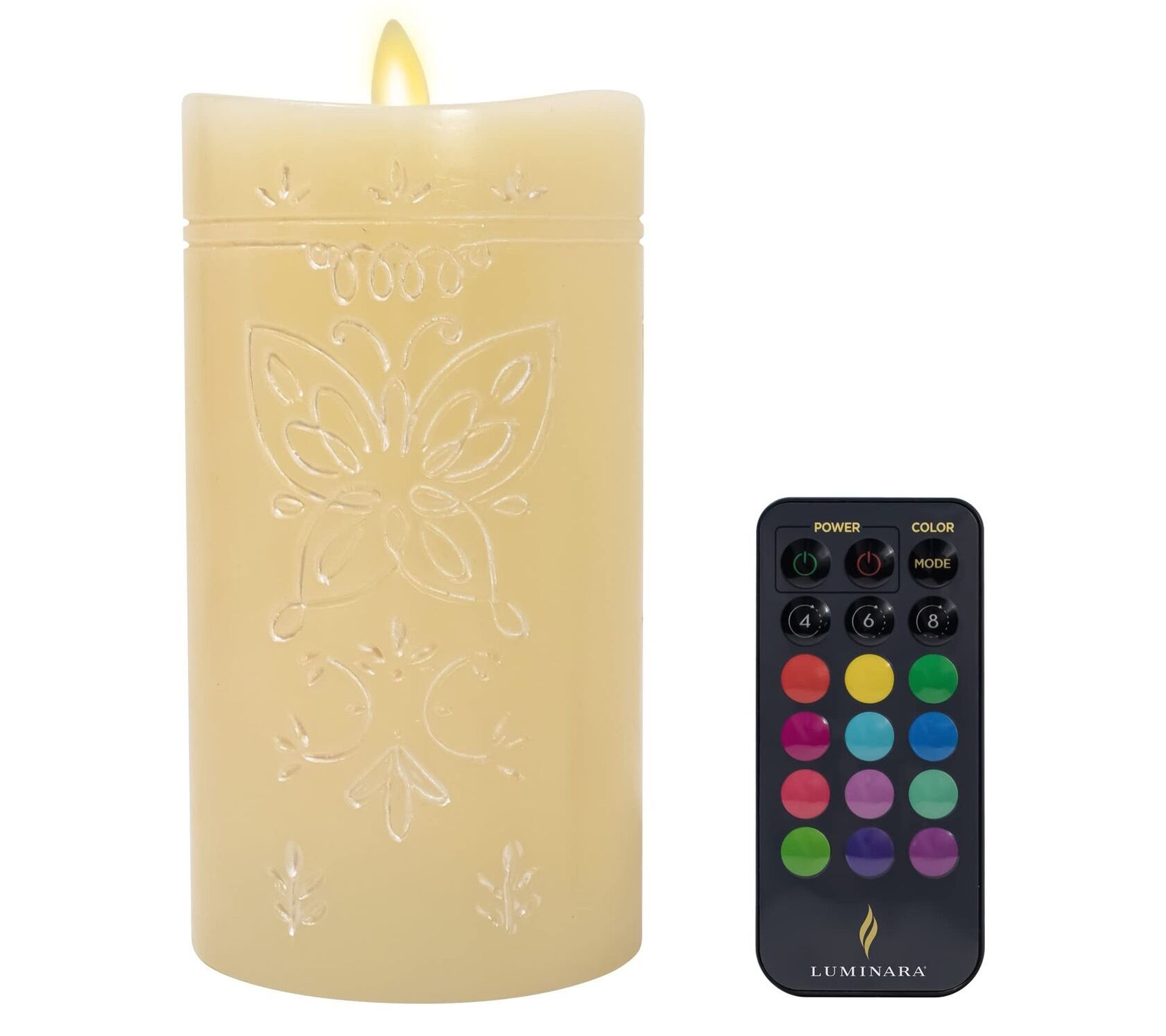 Luminara Encanto Color Changing Flameless Candle with Remote