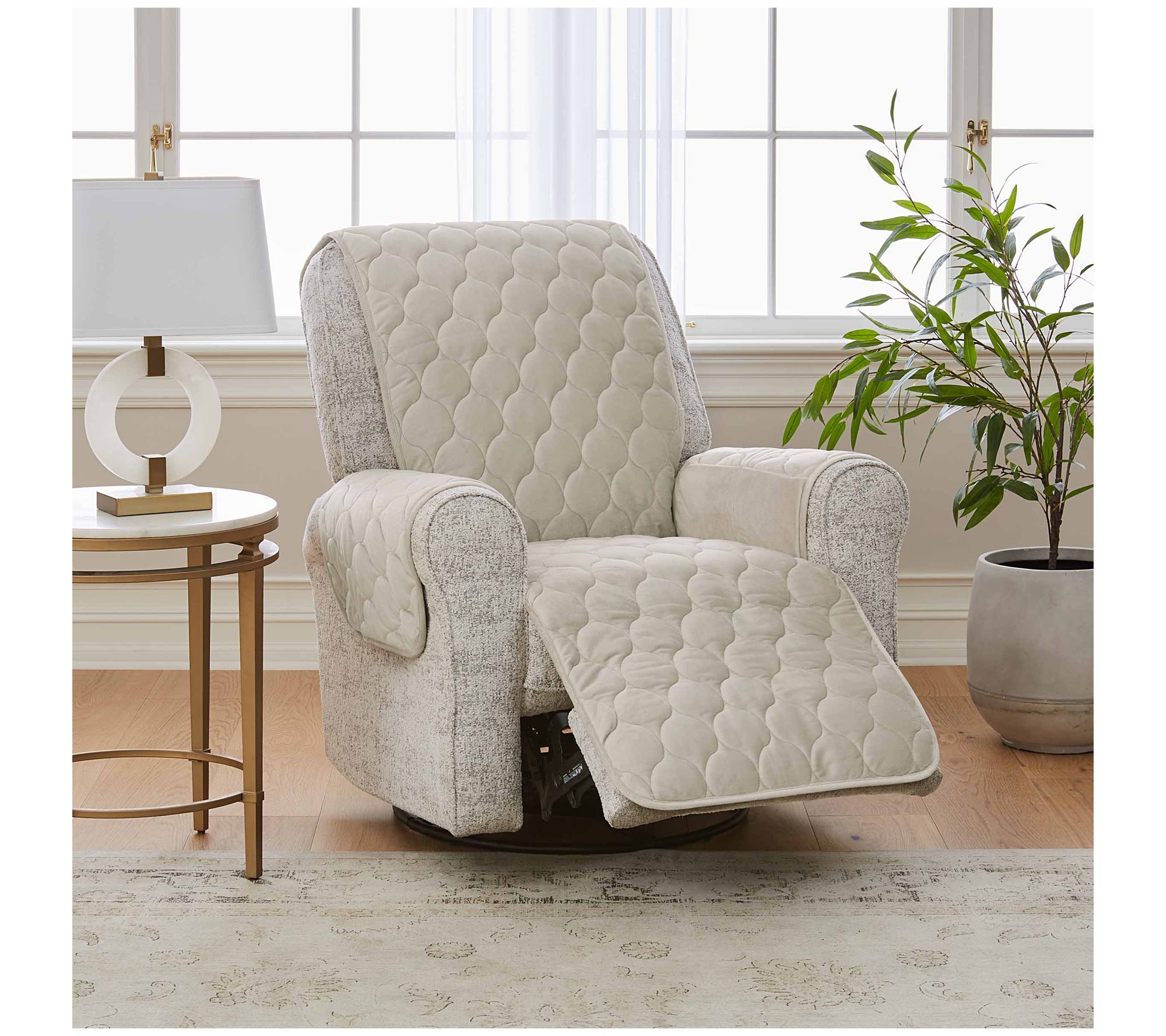 "As Is" Surefit Miracle Mink Waterproof Furniture Cover Recliner