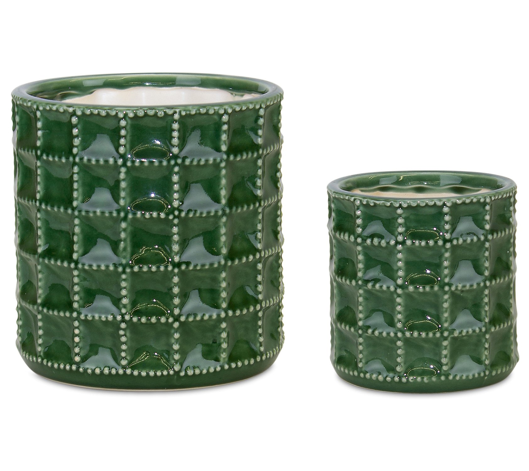 Melrose Forest Green Terracotta Pot (Set of 2)