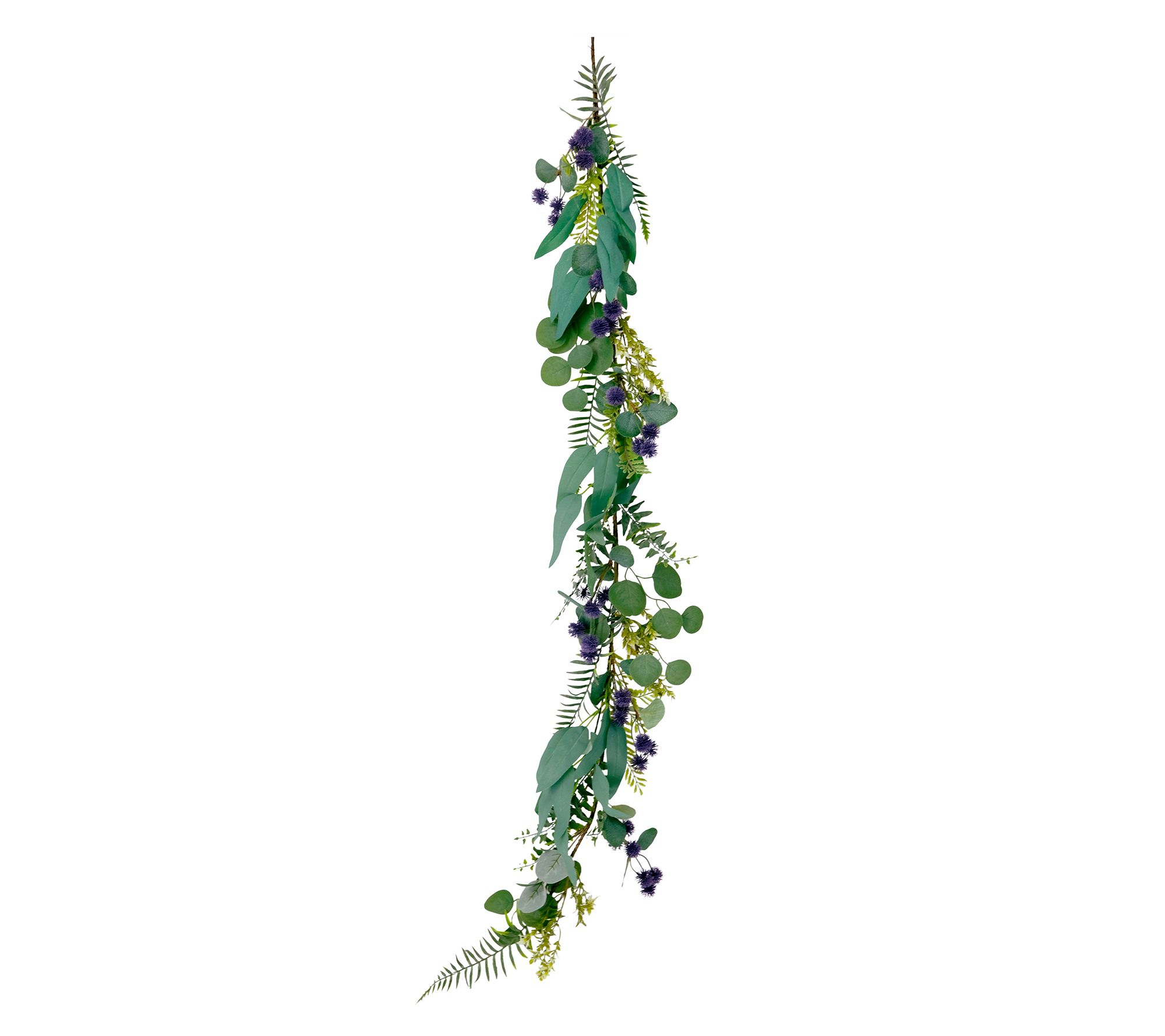 Puleo International 60" Eucalyptus Spring Garland Purple