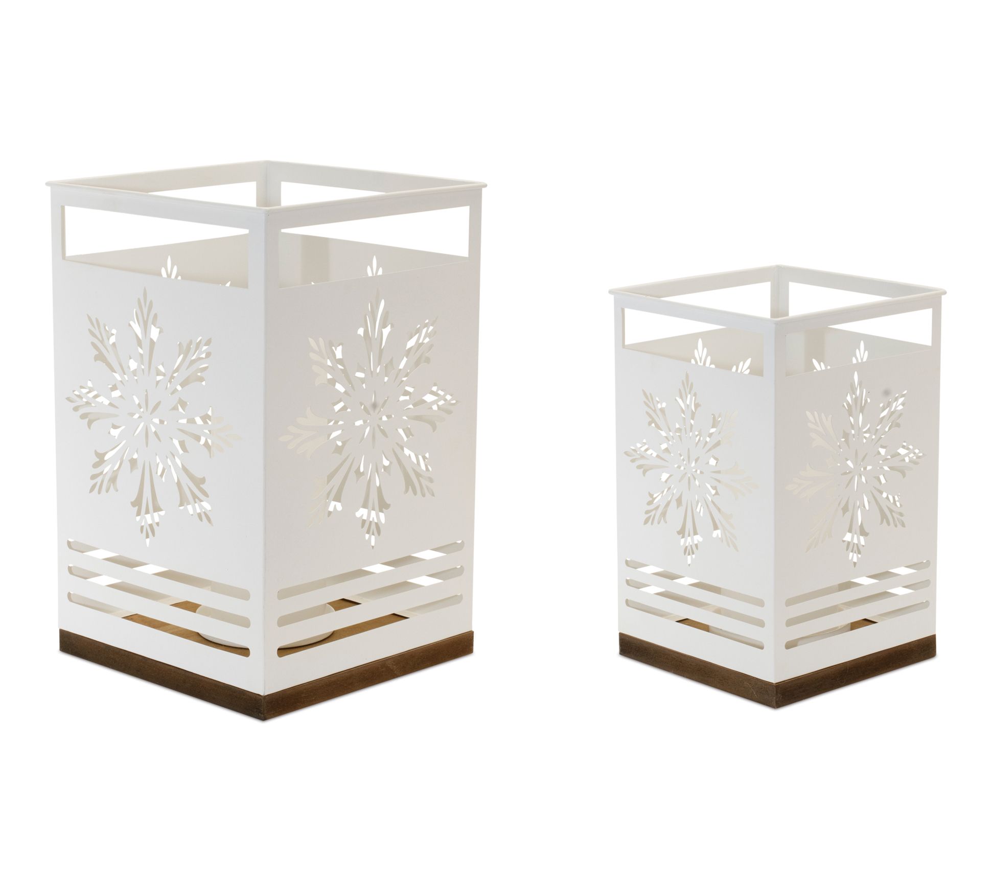 Melrose Snowflake Candle Holder (Set of 2)