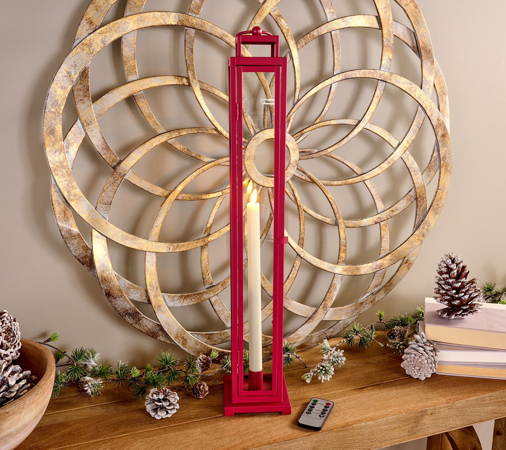 "As Is" Home Reflections Indoor/Outdoor (1) 24" Taper Lantern