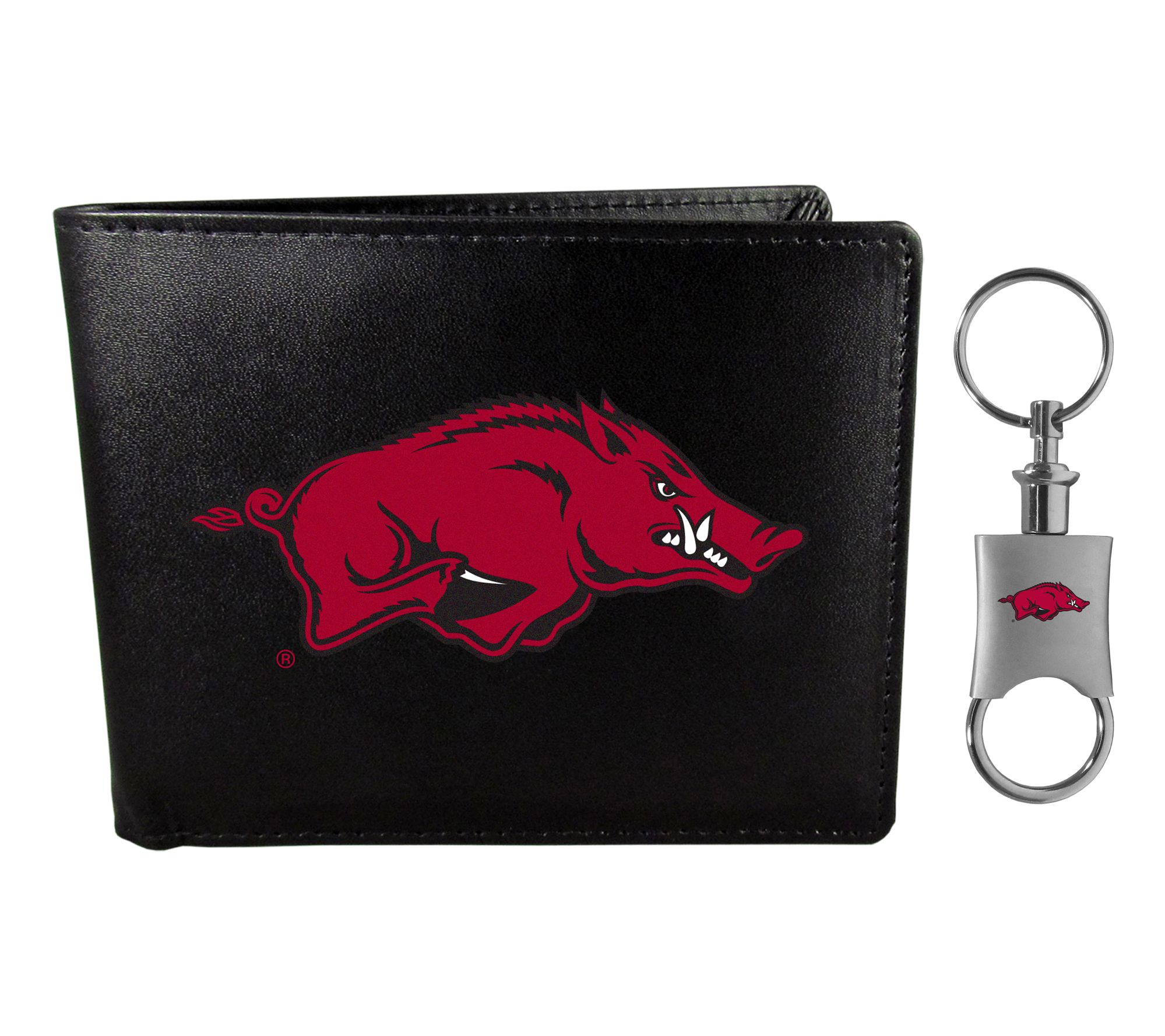 Siskiyou Sports NCAA Leather Bi-Fold & Valet Key Chain