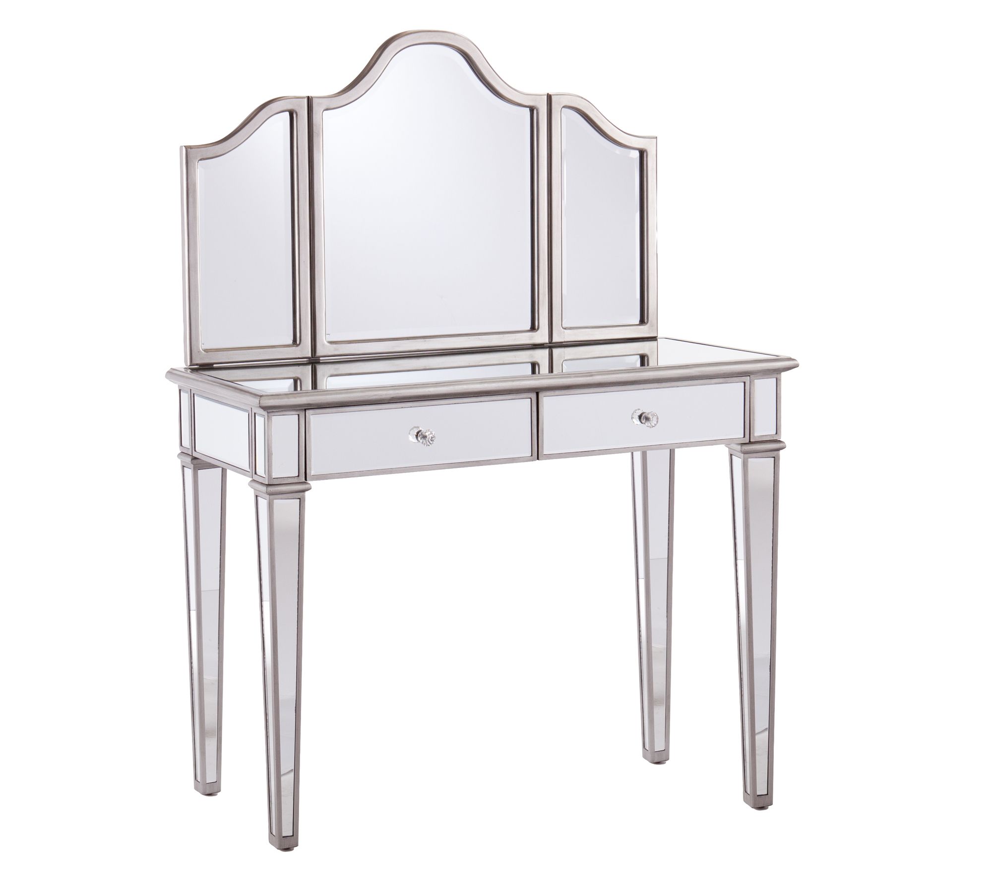 SEI Kalla Mirrored Vanity Set With Storage