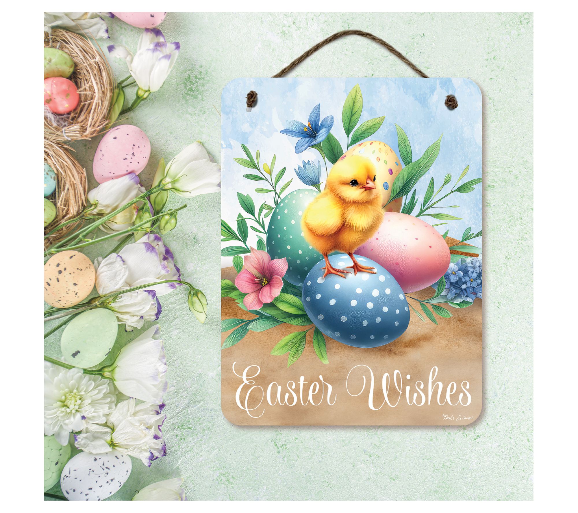 Courtside Market Happy Spring baby chick 12x16Artboard with T