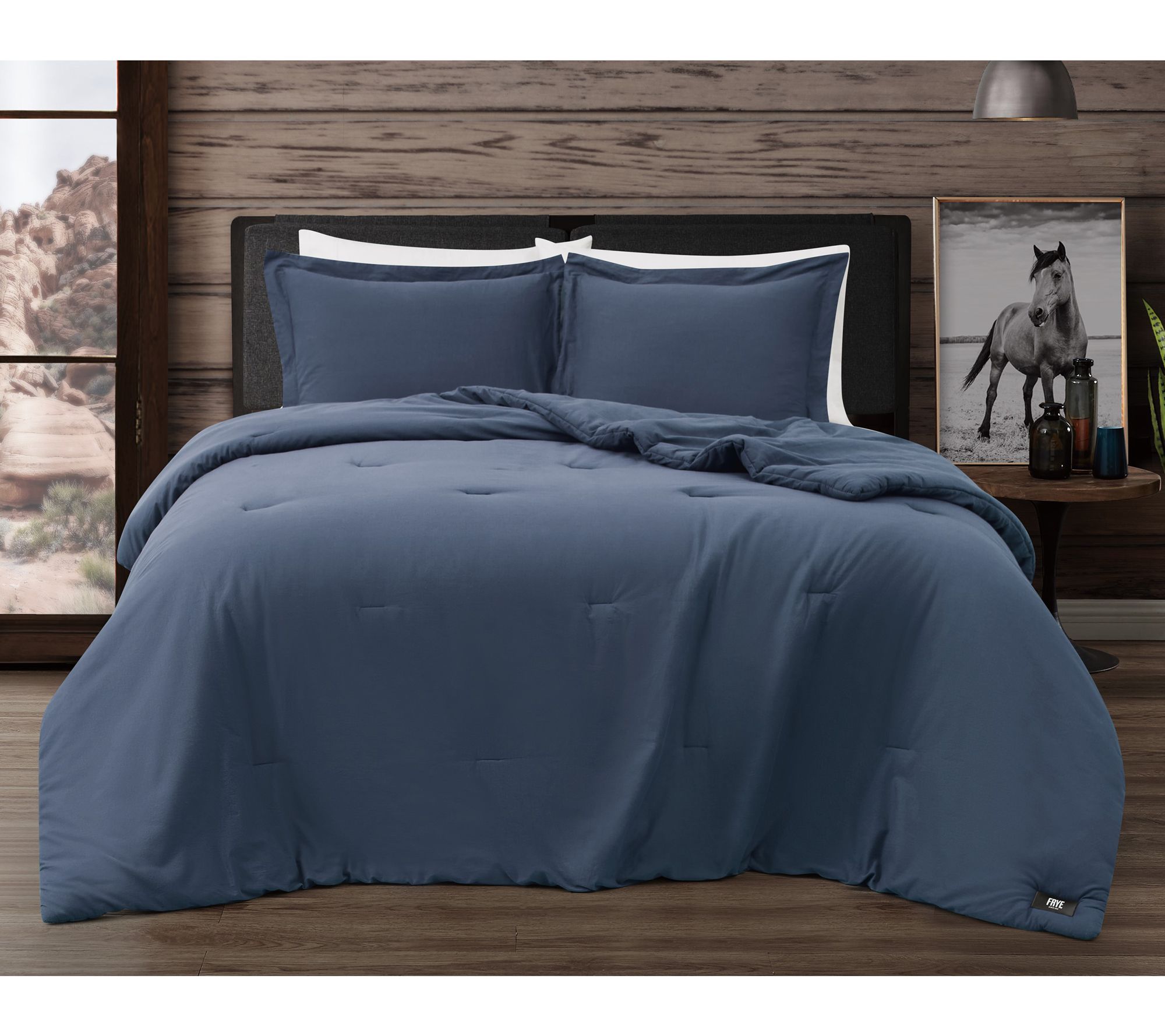 Frye Vintage Washed Cotton King 3-Piece Comforter Set