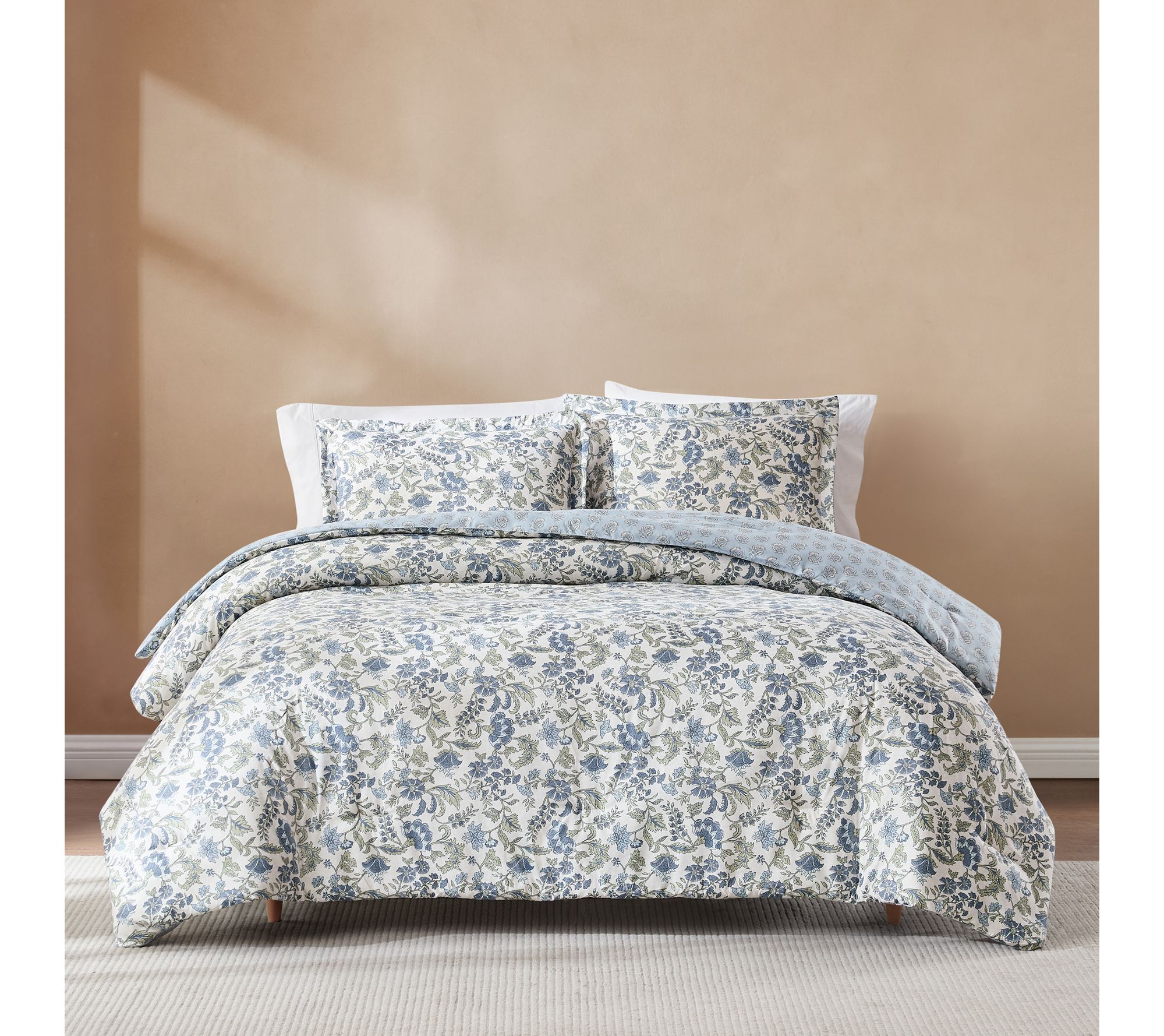 Lush Decor Lillian Block Print Comforter 3Pc Set King/Cal King