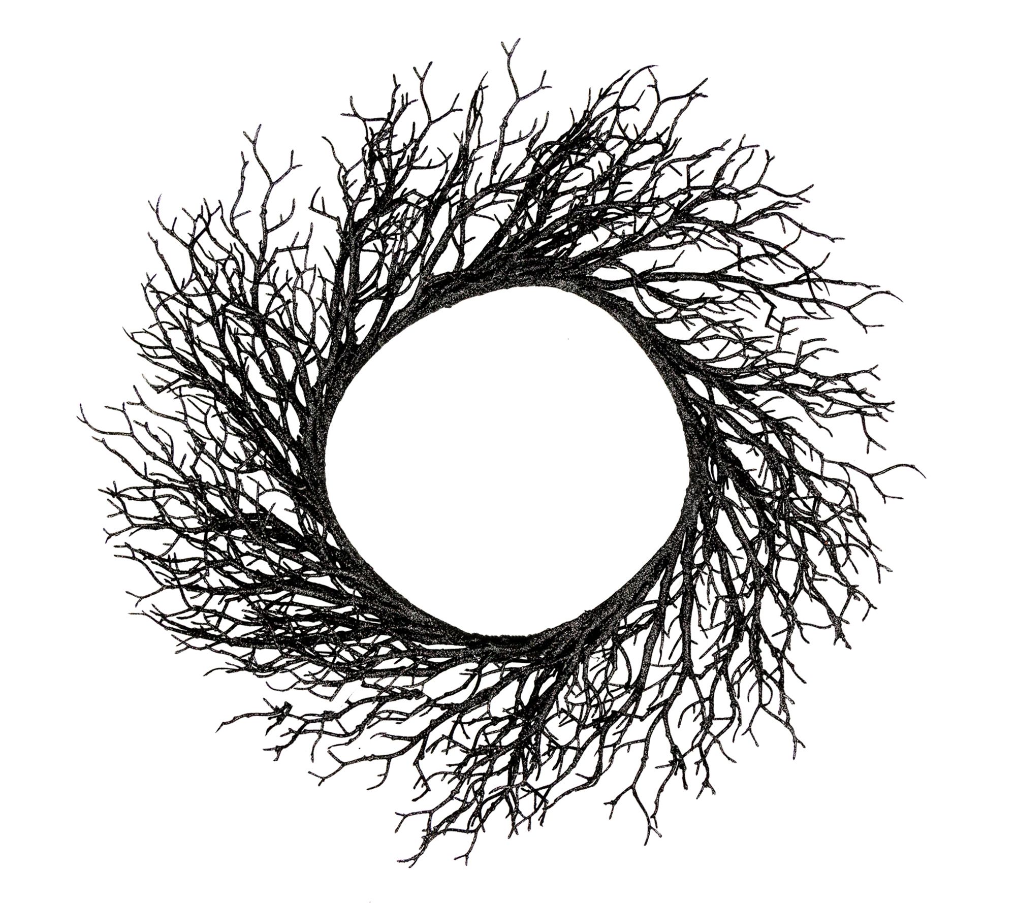 Northlight Twig Halloween Wreath 24" Unlit