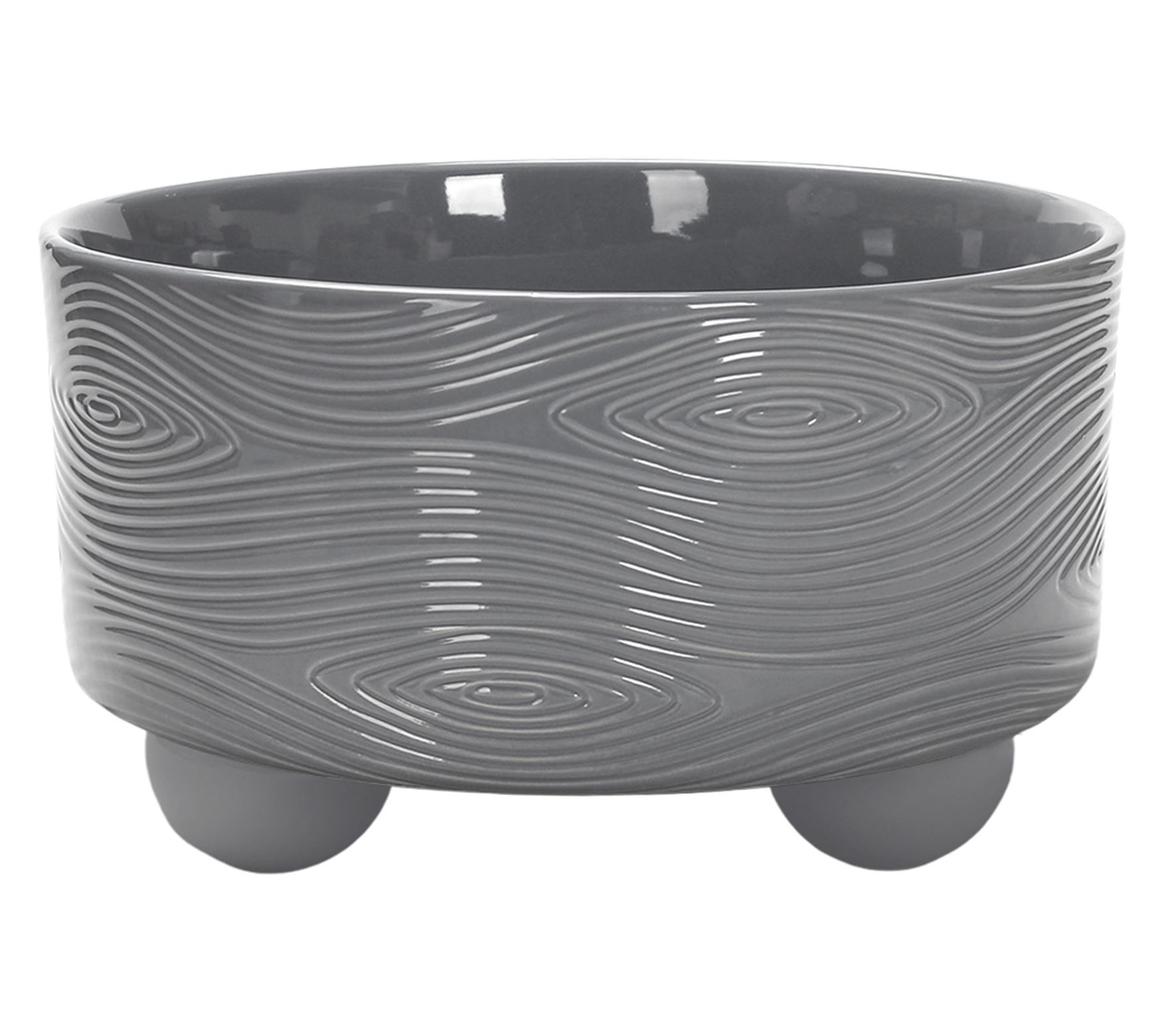 "As Is" Temp-tations Woodland Ceramic Beaded Raised Bowl