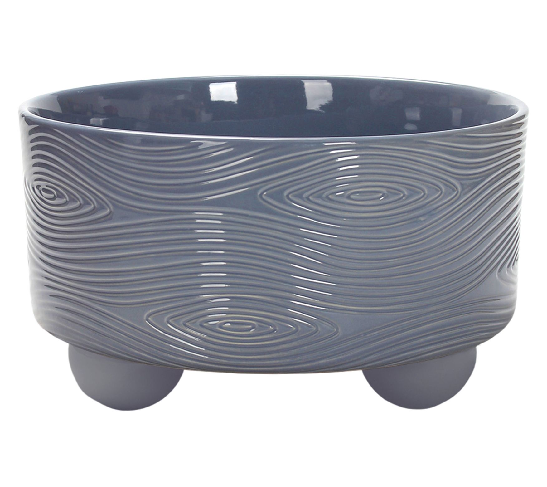 "As Is" Temp-tations Woodland Ceramic Beaded Raised Bowl