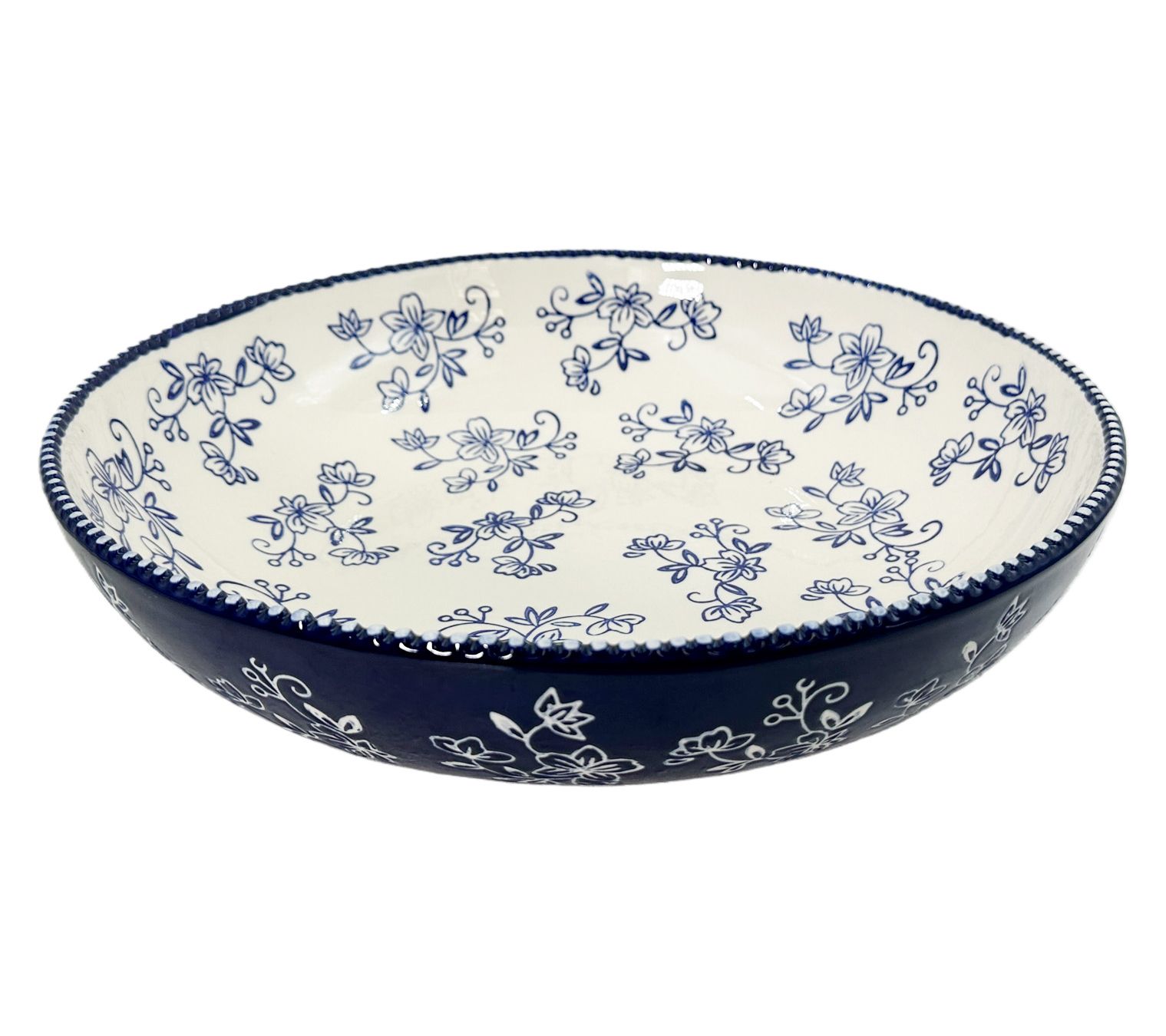 Temp-tations 4-qt Shallow Serving Bowl