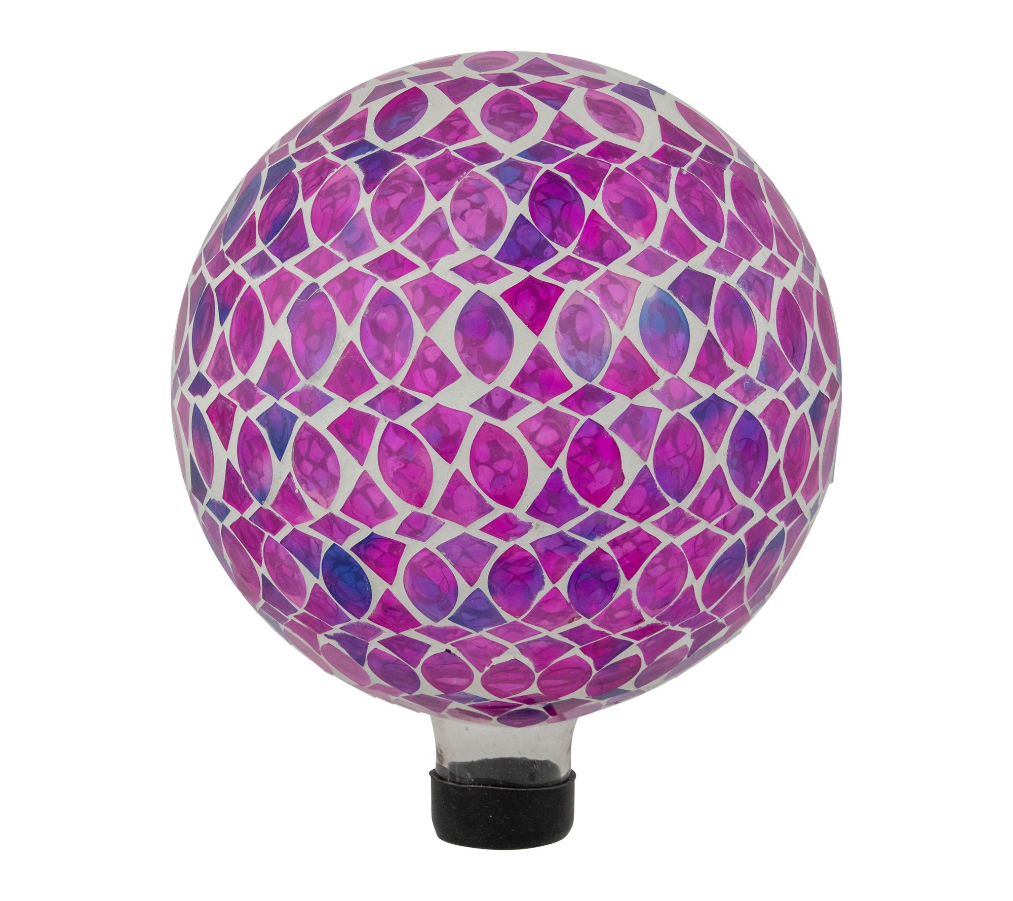 Northlight 10" Iridescent Mosaic Gazing Ball Purple Pink White