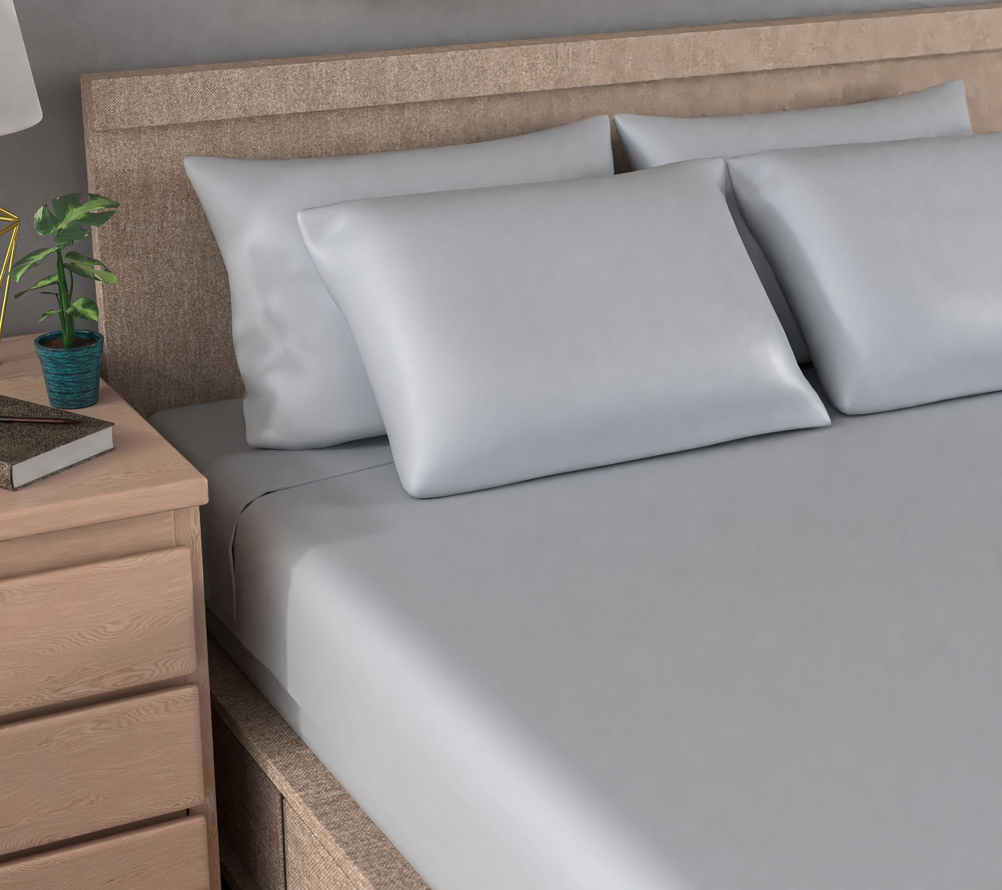 "As Is" Home Reflections 800TC Triblend Sheet Set with Extra Cases