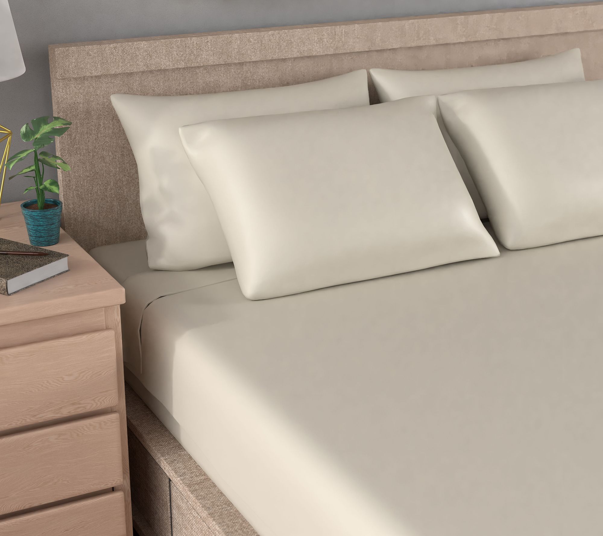 "As Is" Home Reflections 800TC Triblend Sheet Set with Extra Cases