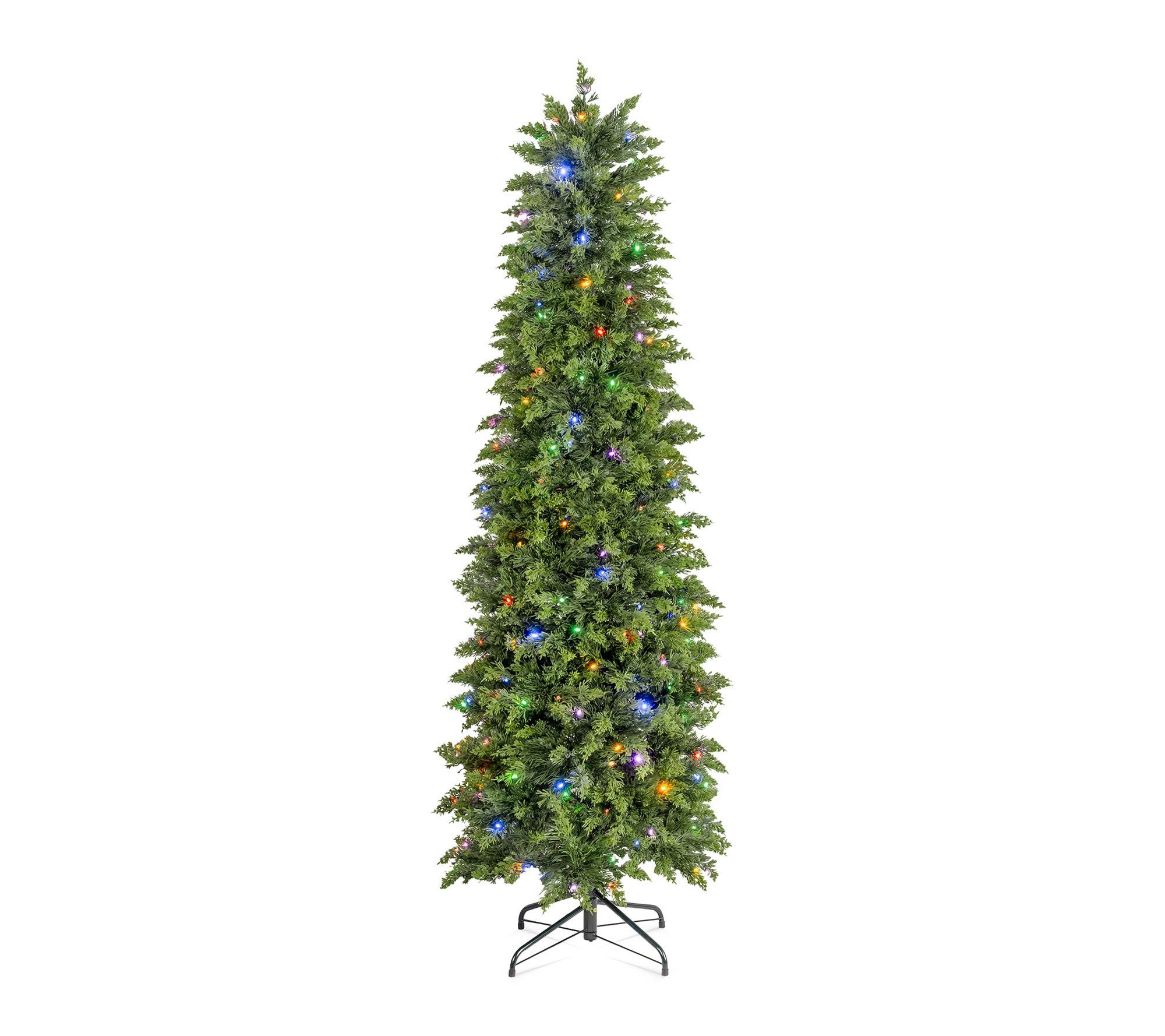 Glitzhome 6ft Pre-lit Christmas Artificial Cypress Tree