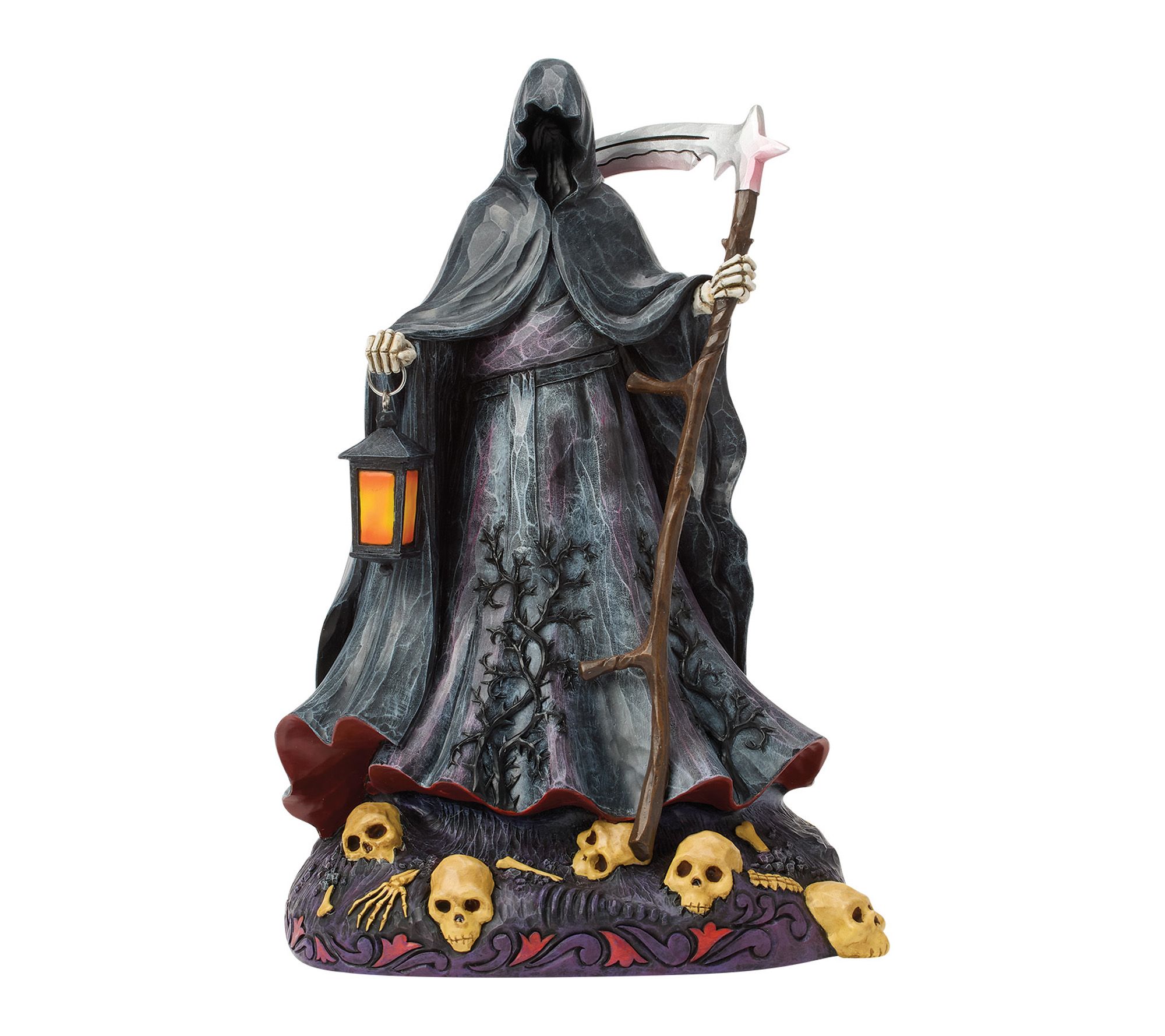 Jim Shore Heartwood Creek Grim Reaper with LED Glow Figurine