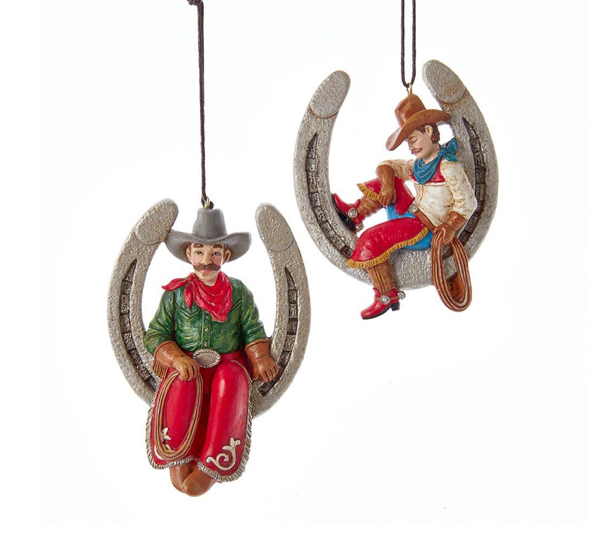 RC Home Decor-Western Cowboy Horseshoe Christmas Ornaments