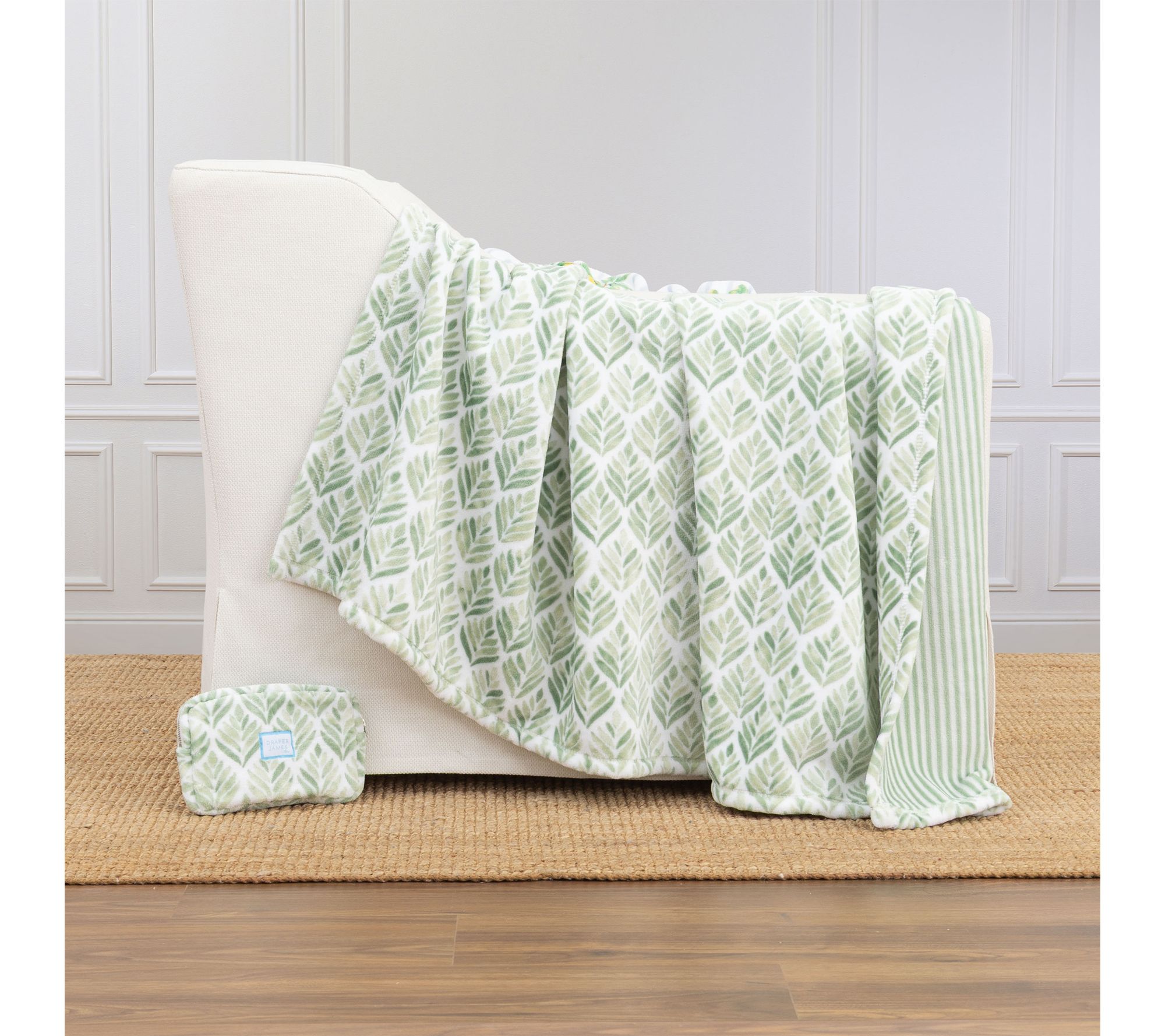 "As Is" Draper James Reversible 60x 70 Velvetsoft Throw