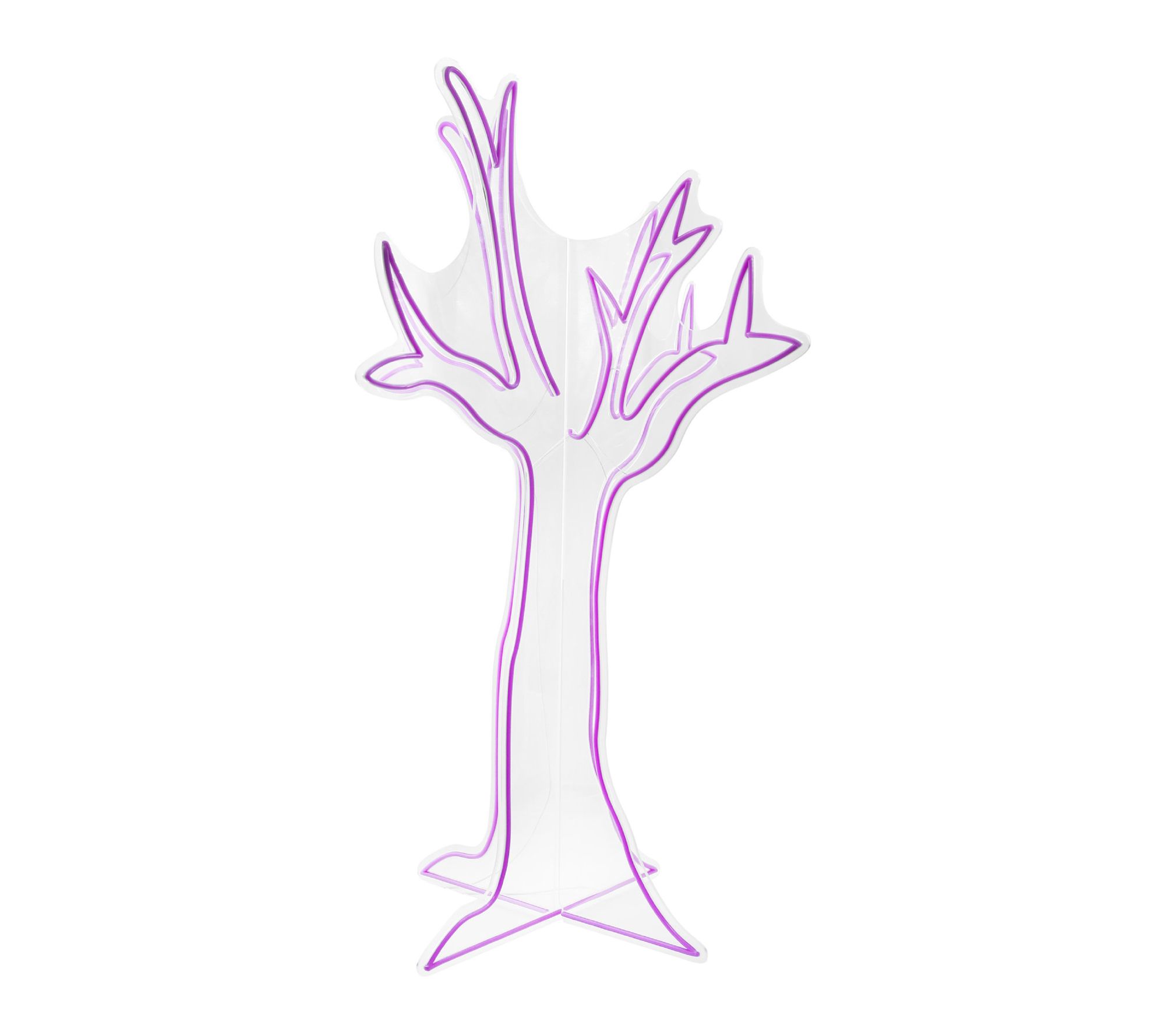 Haunted Hill Farm 44-in. Neon Purple LED Ghost Tree Decoration