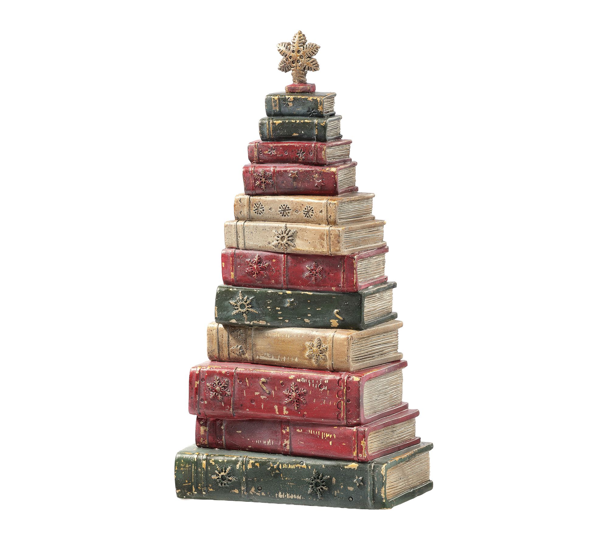15.5" Resin Stacked Vintage Books by Valerie