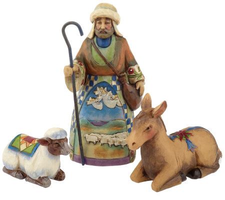 Jim Shore Heartwood Creek Set of 10 Mini Nativity Set - QVC.com