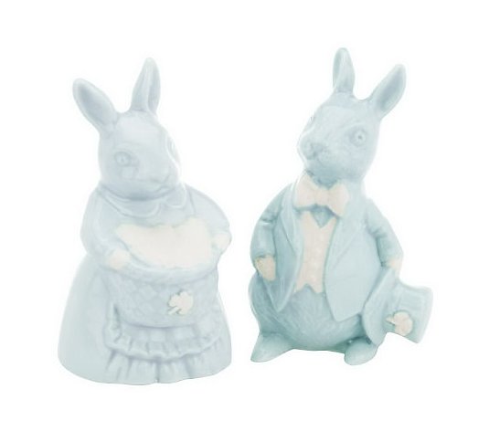 Farney Castle Set of 2 Porcelain Bunnies