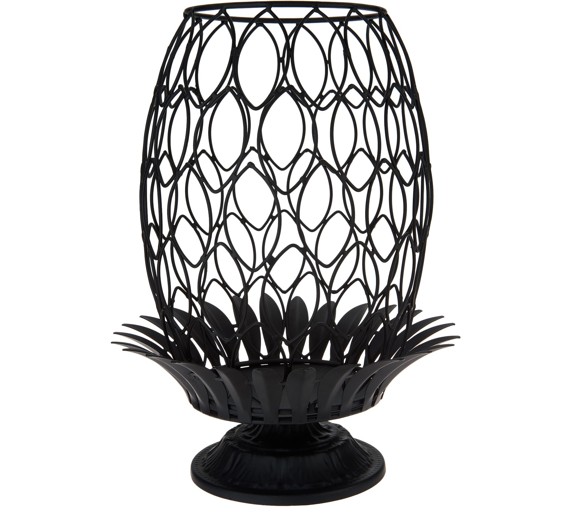 14" Metal Pineapple Apothecary Jar by Valerie